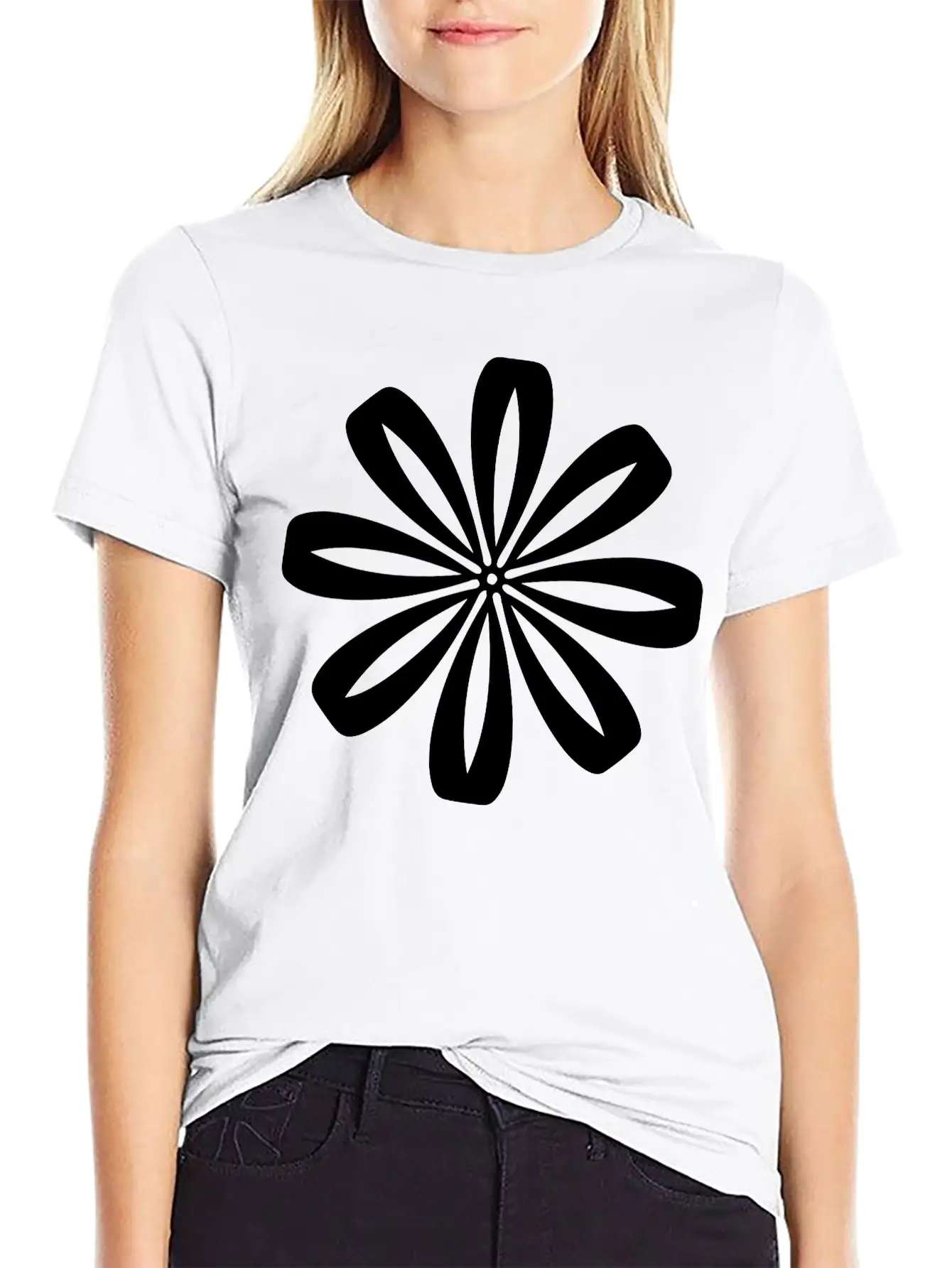 Flower Love Casual Graphic T-Shirt – Simple And Comfortable Daily Wear