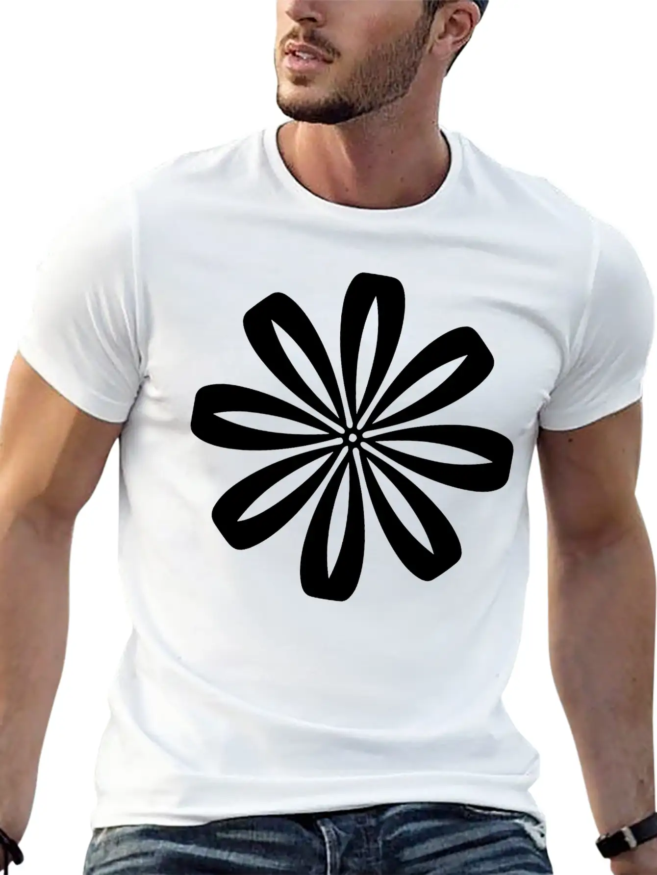 Flower Love Casual Graphic T-Shirt – Simple And Comfortable Daily Wear