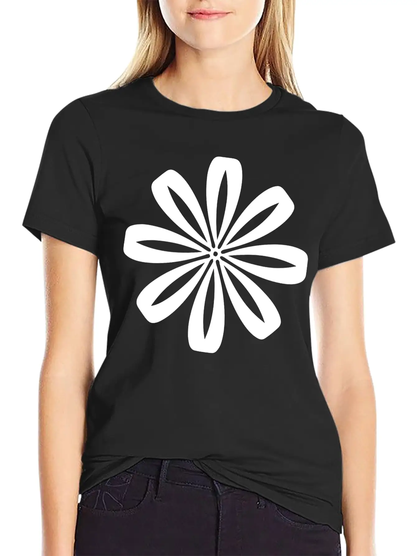 Flower Love Casual Graphic T-Shirt – Simple And Comfortable Daily Wear
