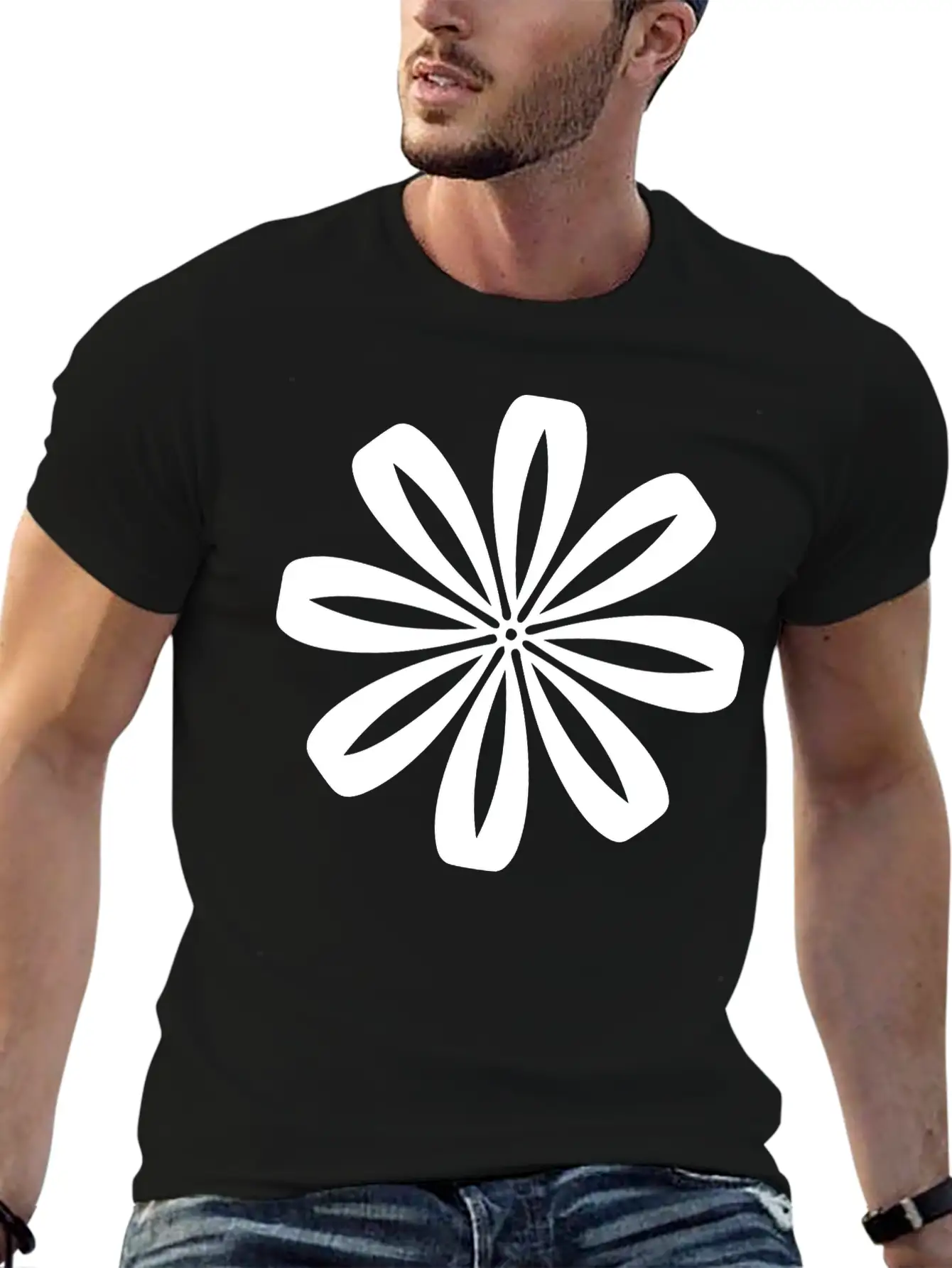 Flower Love Casual Graphic T-Shirt – Simple And Comfortable Daily Wear