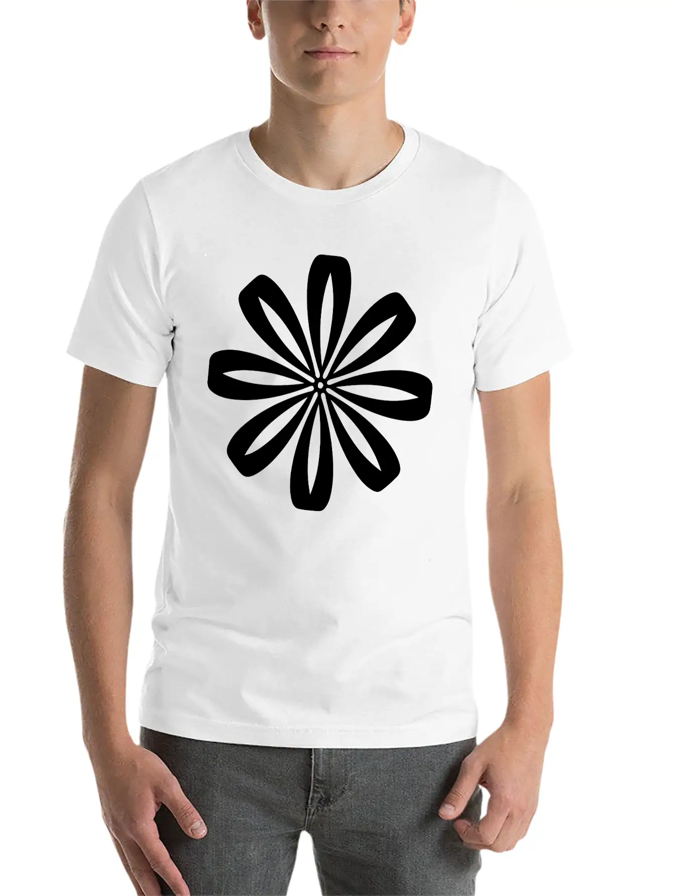 Flower Love Casual Graphic T-Shirt – Simple And Comfortable Daily Wear