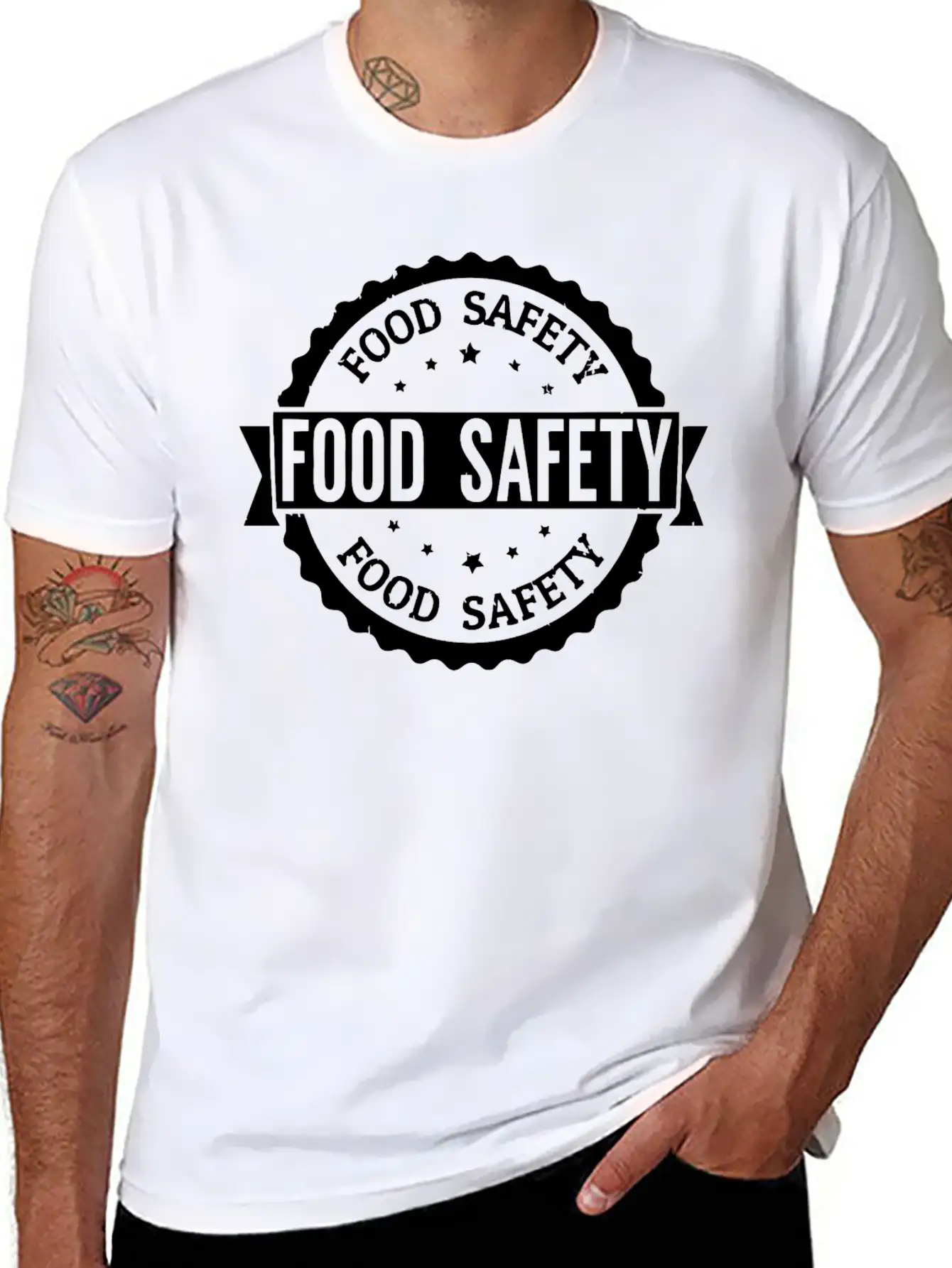 Food Safety Food Casual Graphic T-Shirt – Simple And Comfortable Daily Wear