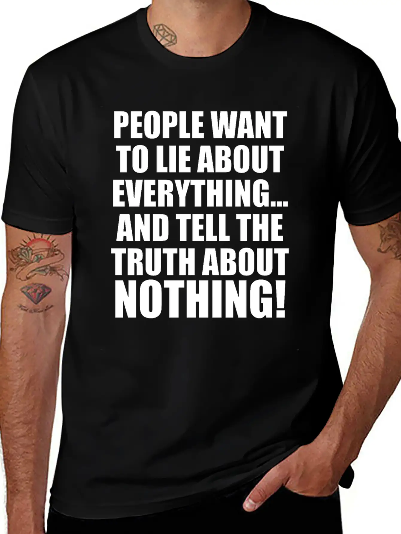 FORGIVEMENT: LIE ABOUT EVERYTHING Casual Graphic T-Shirt – Simple And Comfortable Daily Wear
