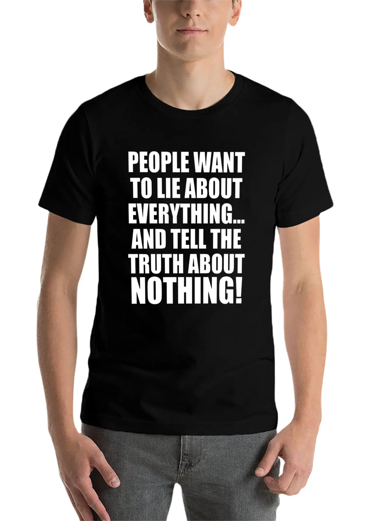 FORGIVEMENT: LIE ABOUT EVERYTHING Casual Graphic T-Shirt – Simple And Comfortable Daily Wear