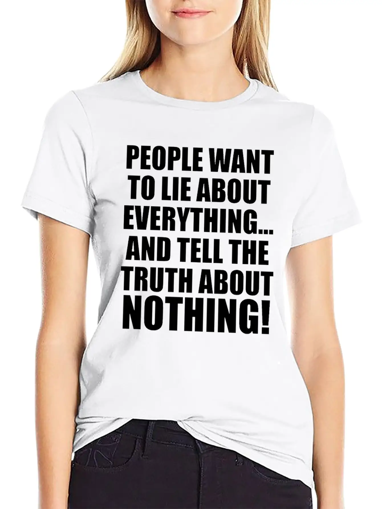 FORGIVEMENT: LIE ABOUT EVERYTHING Casual Graphic T-Shirt – Simple And Comfortable Daily Wear