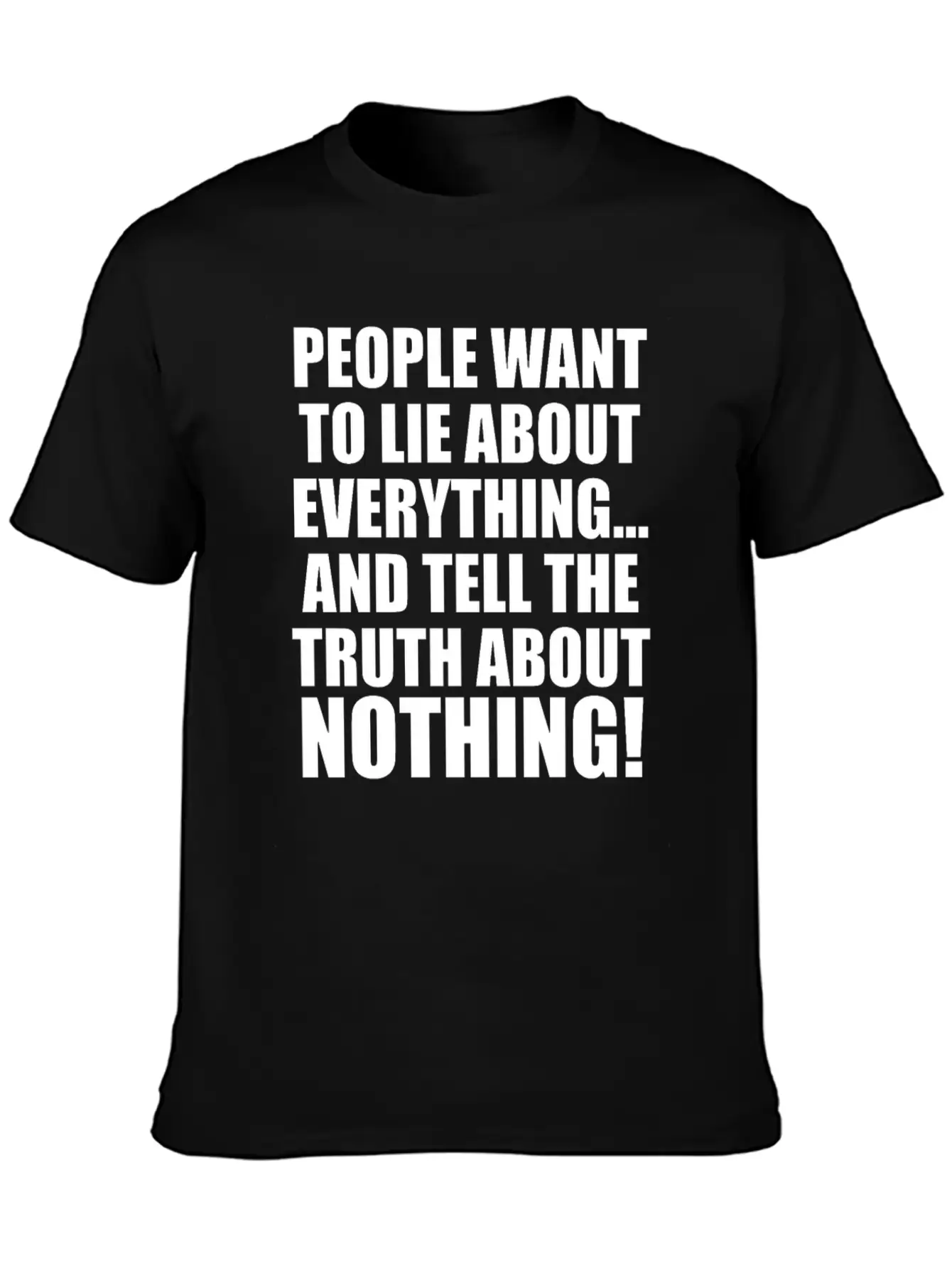 FORGIVEMENT: LIE ABOUT EVERYTHING Casual Graphic T-Shirt – Simple And Comfortable Daily Wear