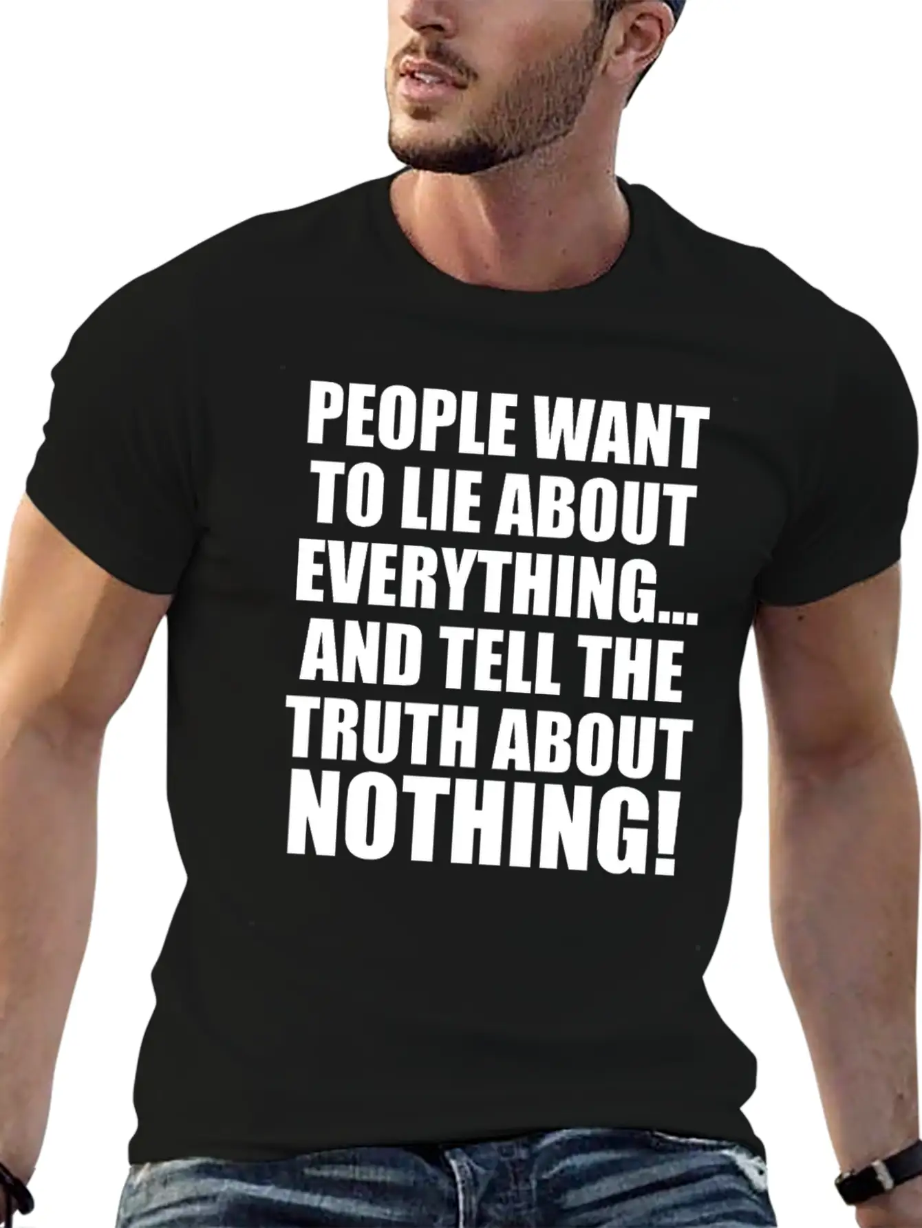 FORGIVEMENT: LIE ABOUT EVERYTHING Casual Graphic T-Shirt – Simple And Comfortable Daily Wear
