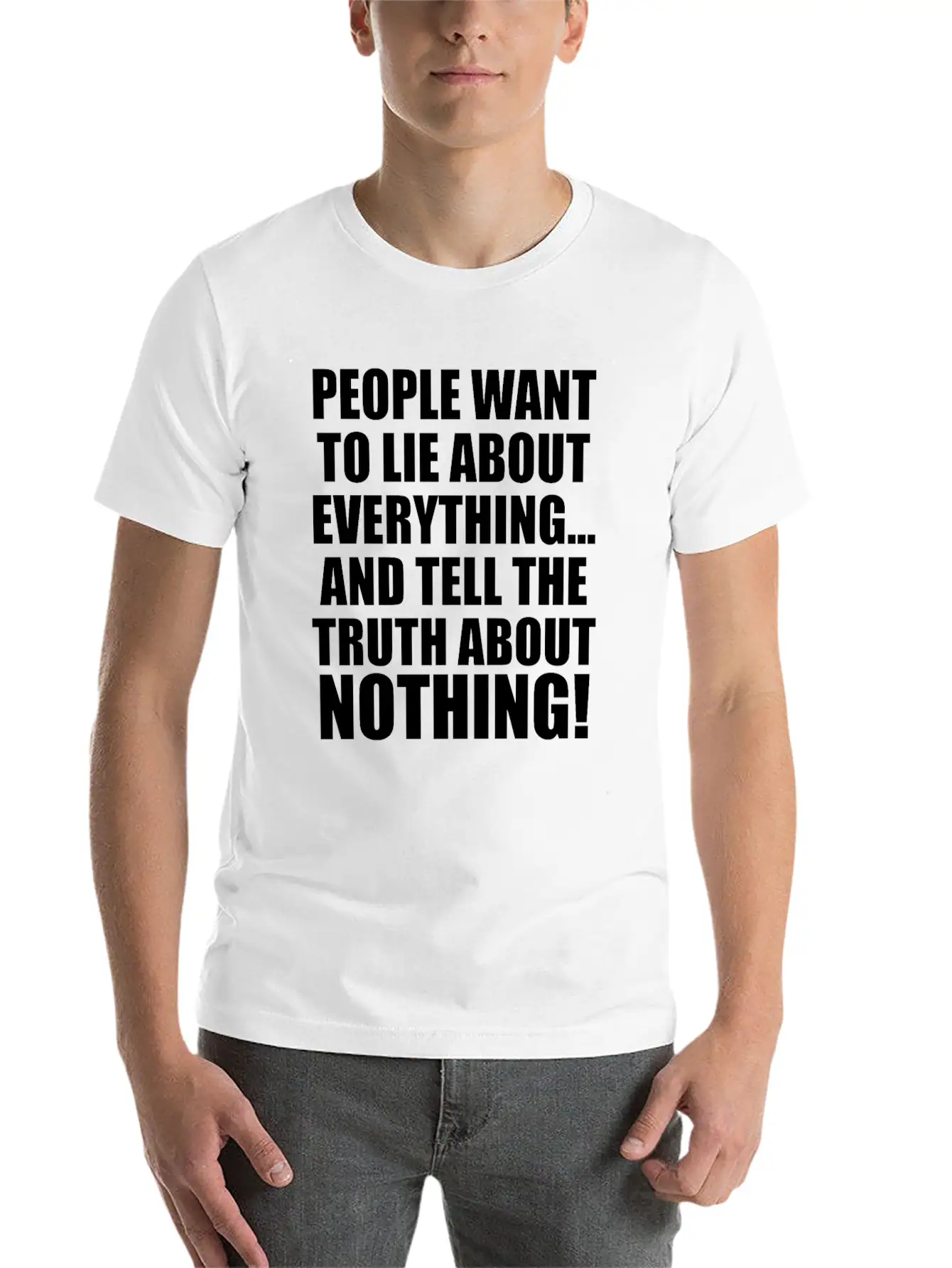 FORGIVEMENT: LIE ABOUT EVERYTHING Casual Graphic T-Shirt – Simple And Comfortable Daily Wear