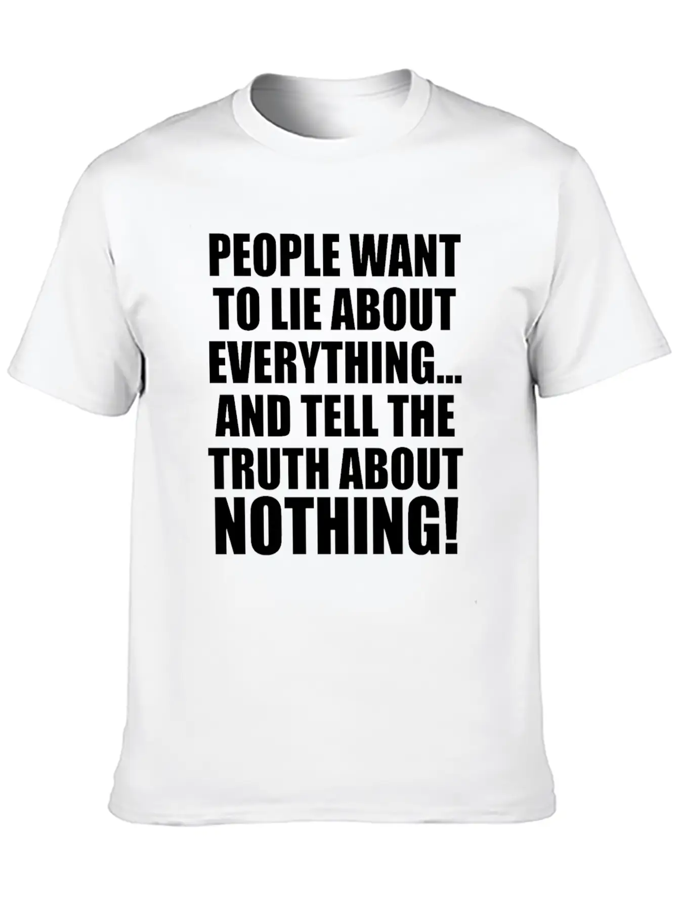 FORGIVEMENT: LIE ABOUT EVERYTHING Casual Graphic T-Shirt – Simple And Comfortable Daily Wear