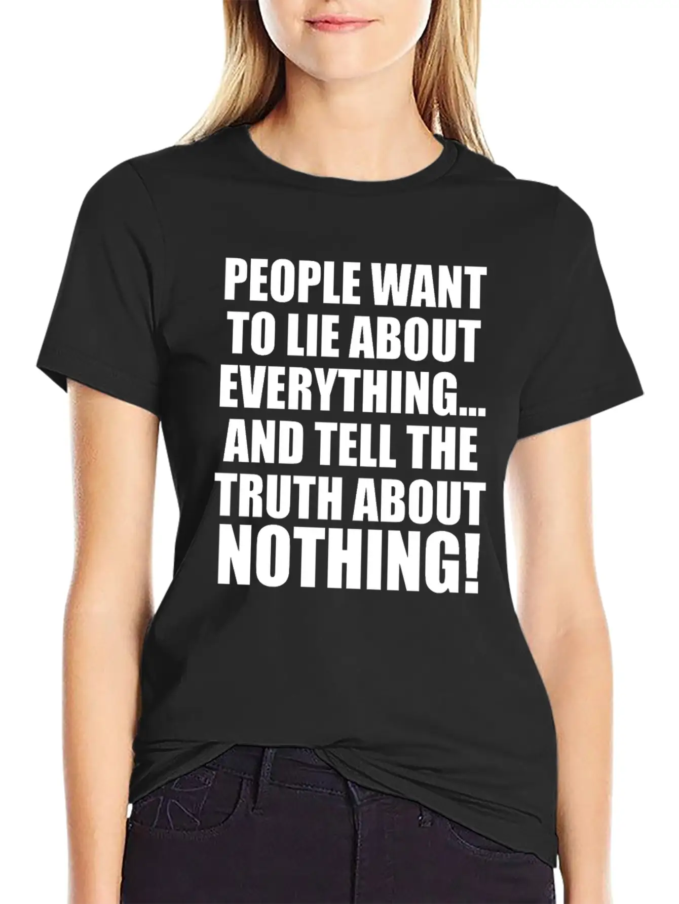 FORGIVEMENT: LIE ABOUT EVERYTHING Casual Graphic T-Shirt – Simple And Comfortable Daily Wear