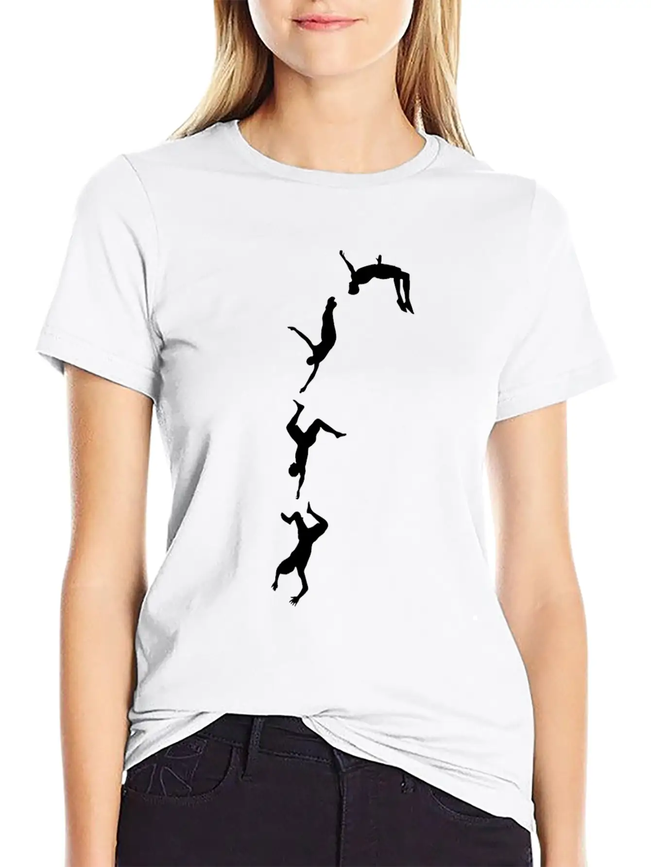 Funny Cliff Jumping - Cliff Diving Stunts Essential Unisex Summer Tee – Soft Cotton Casual Fit