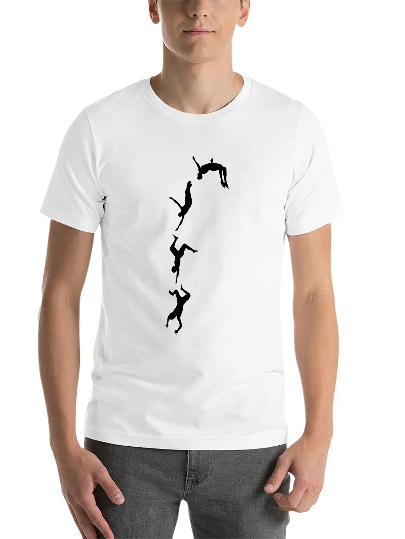 Funny Cliff Jumping - Cliff Diving Stunts Essential Unisex Summer Tee – Soft Cotton Casual Fit
