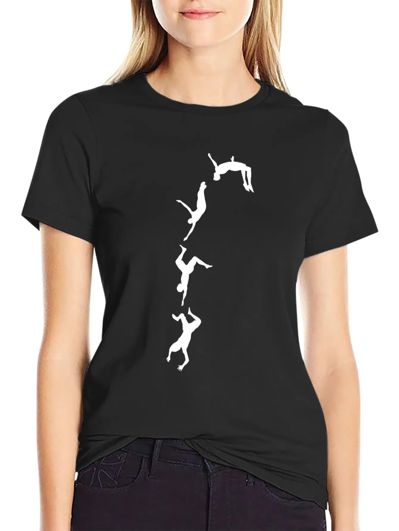 Funny Cliff Jumping - Cliff Diving Stunts Essential Unisex Summer Tee – Soft Cotton Casual Fit