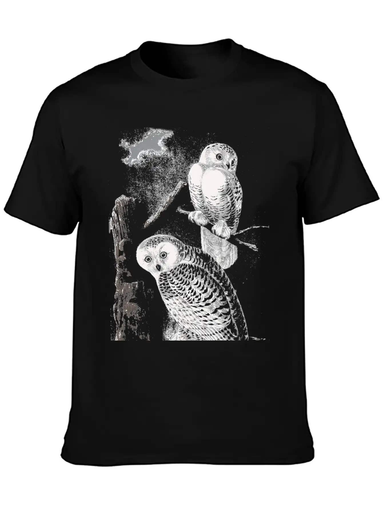 Funny Cute Snowy Owls Bird Animal Owl Face Owl Mom Classic Cotton Tee – Unisex Comfort For Any Season