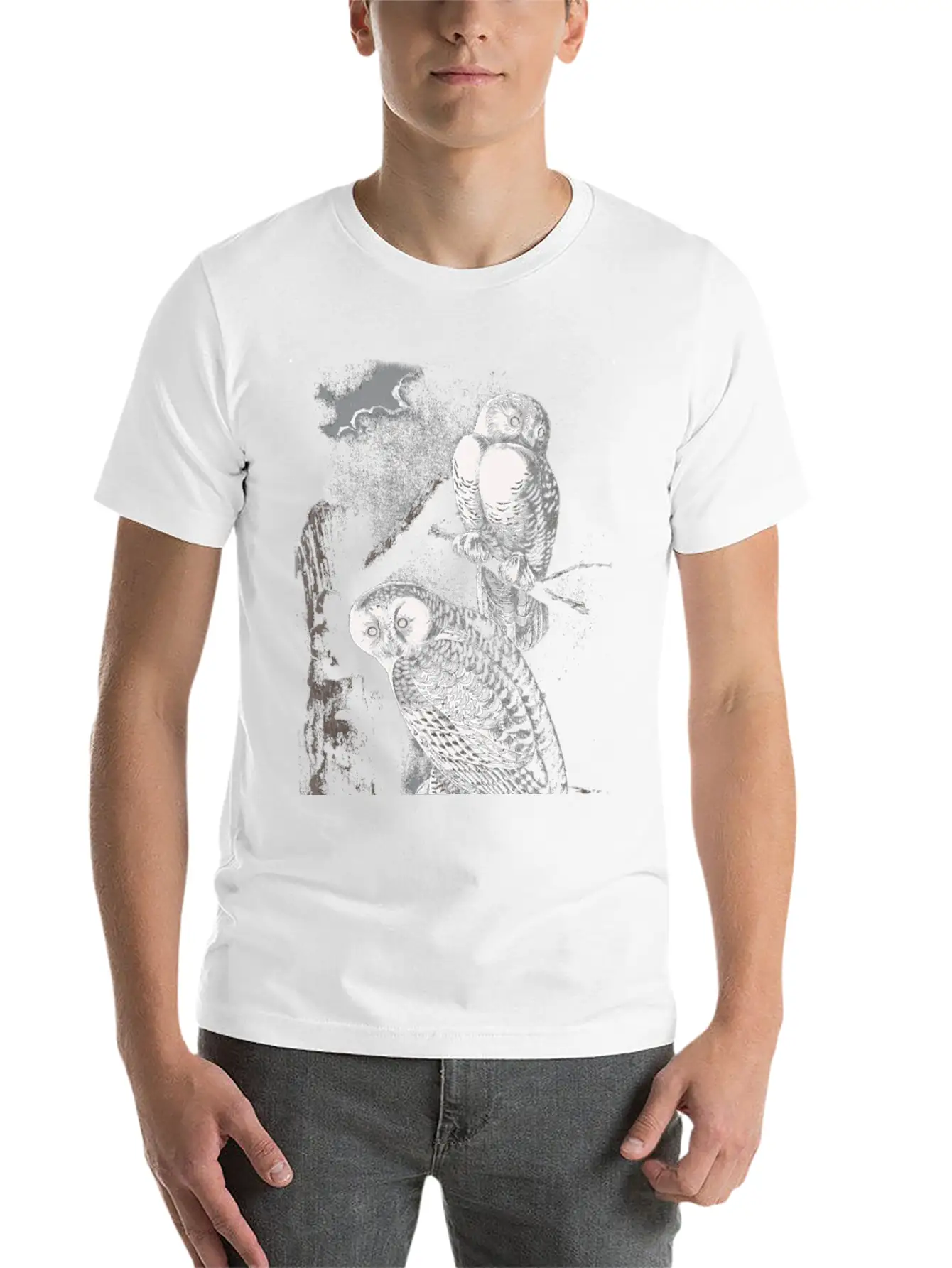 Funny Cute Snowy Owls Bird Animal Owl Face Owl Mom Classic Cotton Tee – Unisex Comfort For Any Season