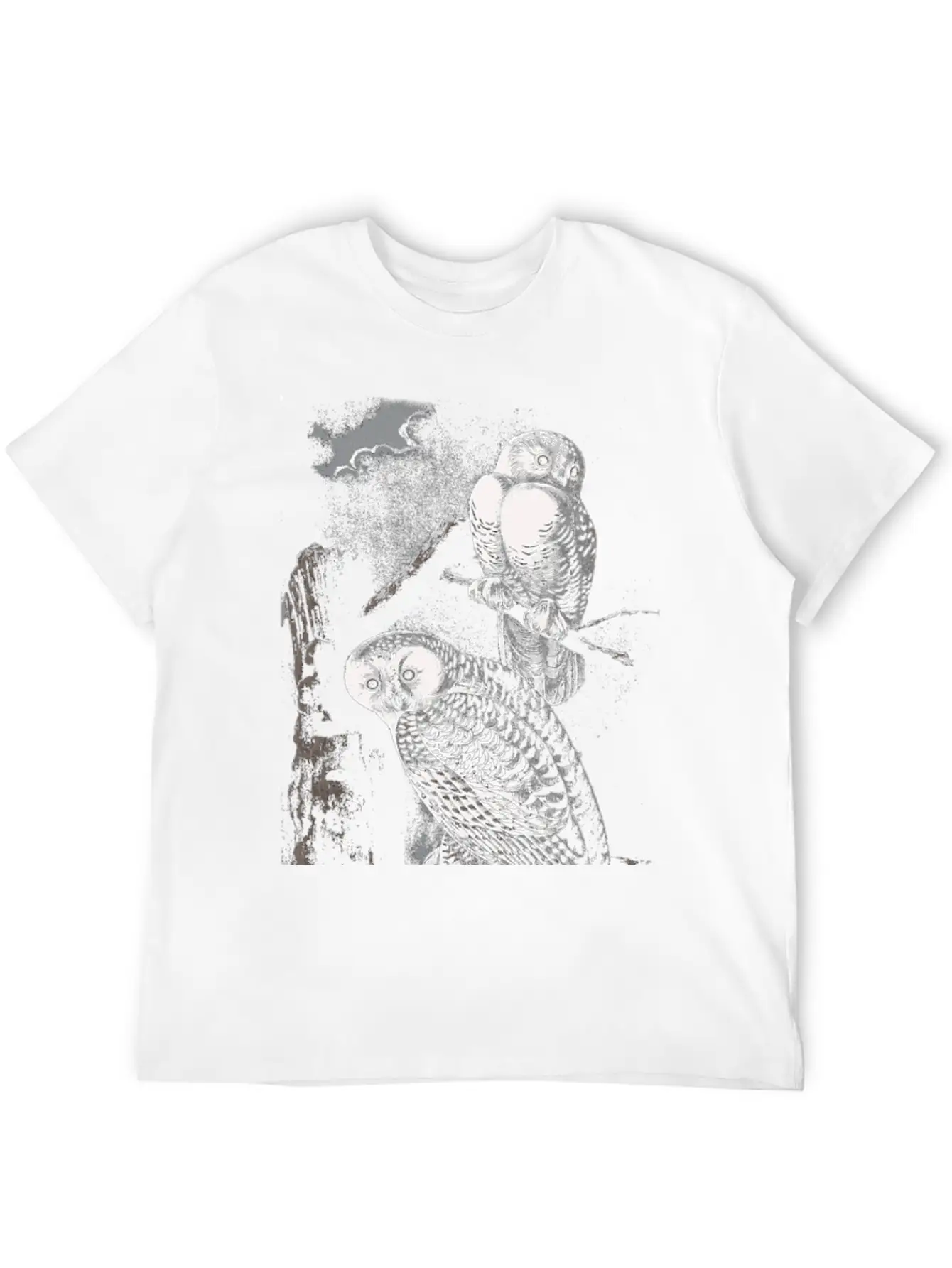 Funny Cute Snowy Owls Bird Animal Owl Face Owl Mom Classic Cotton Tee – Unisex Comfort For Any Season