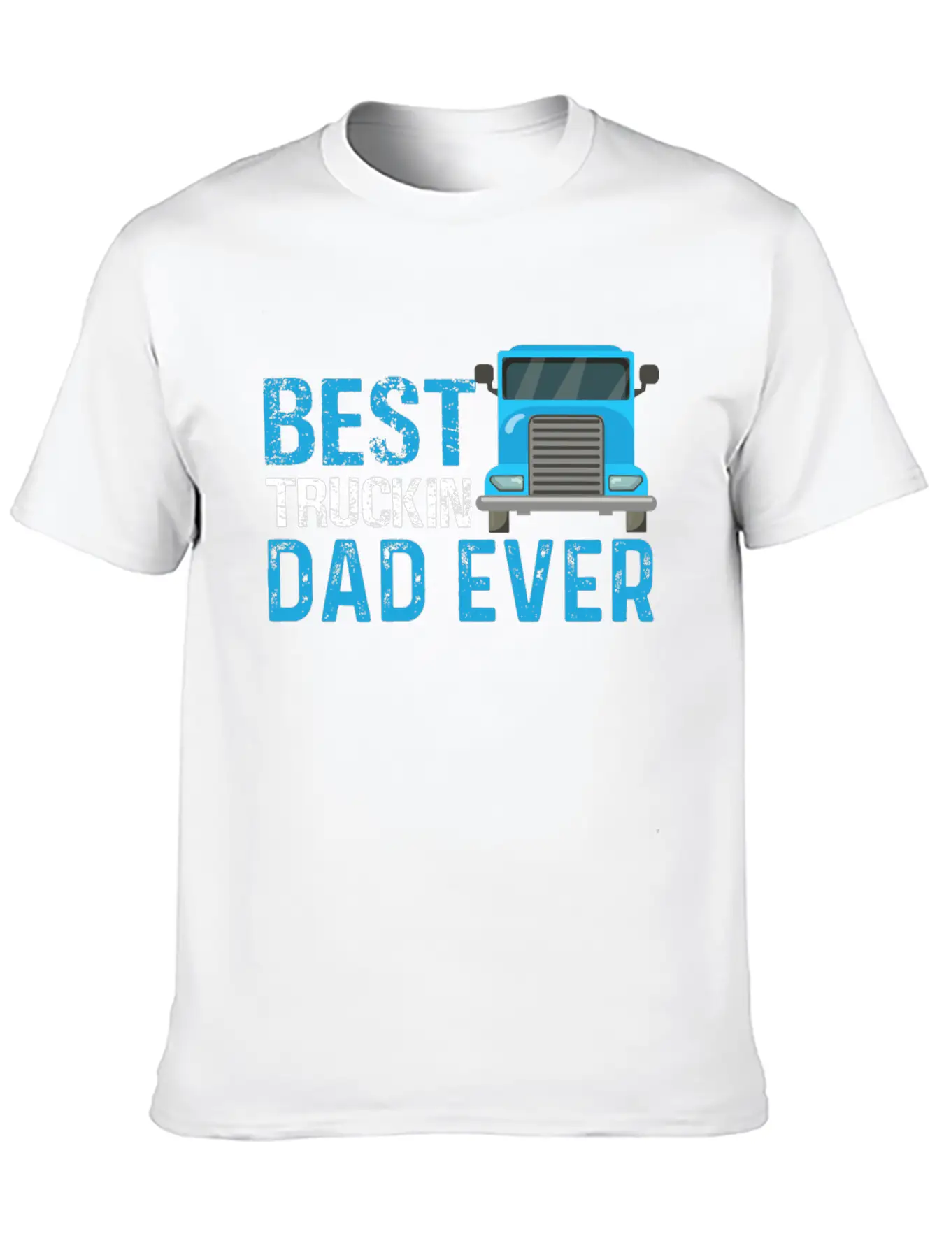 Funny Dad Trucks Lovers - Dad Truck Drivers Essential Unisex Summer Tee – Soft Cotton Casual Fit