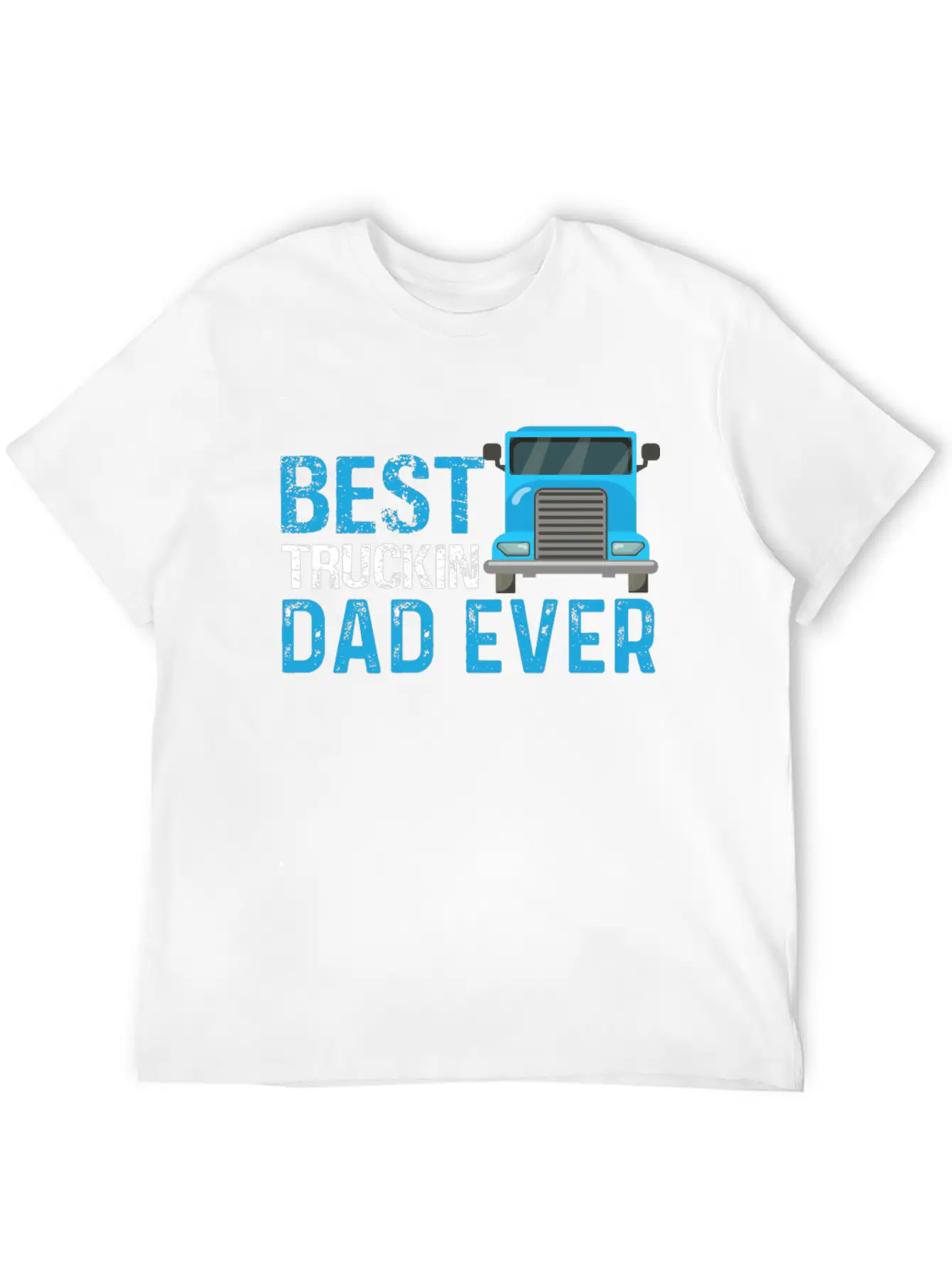 Funny Dad Trucks Lovers - Dad Truck Drivers Essential Unisex Summer Tee – Soft Cotton Casual Fit