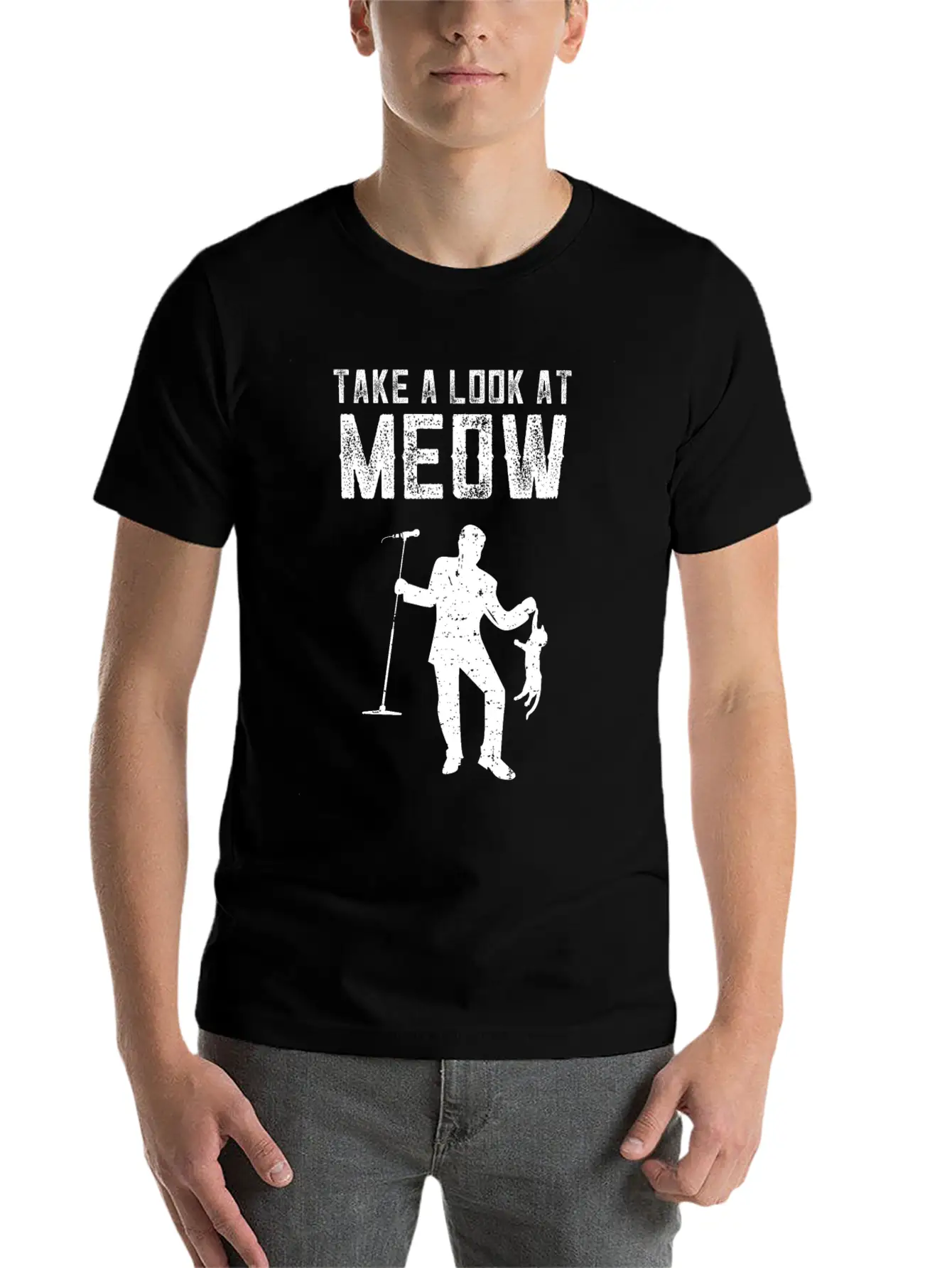 Funny Music Song Kitties Tomcat Cats Casual Graphic T-Shirt – Simple And Comfortable Daily Wear