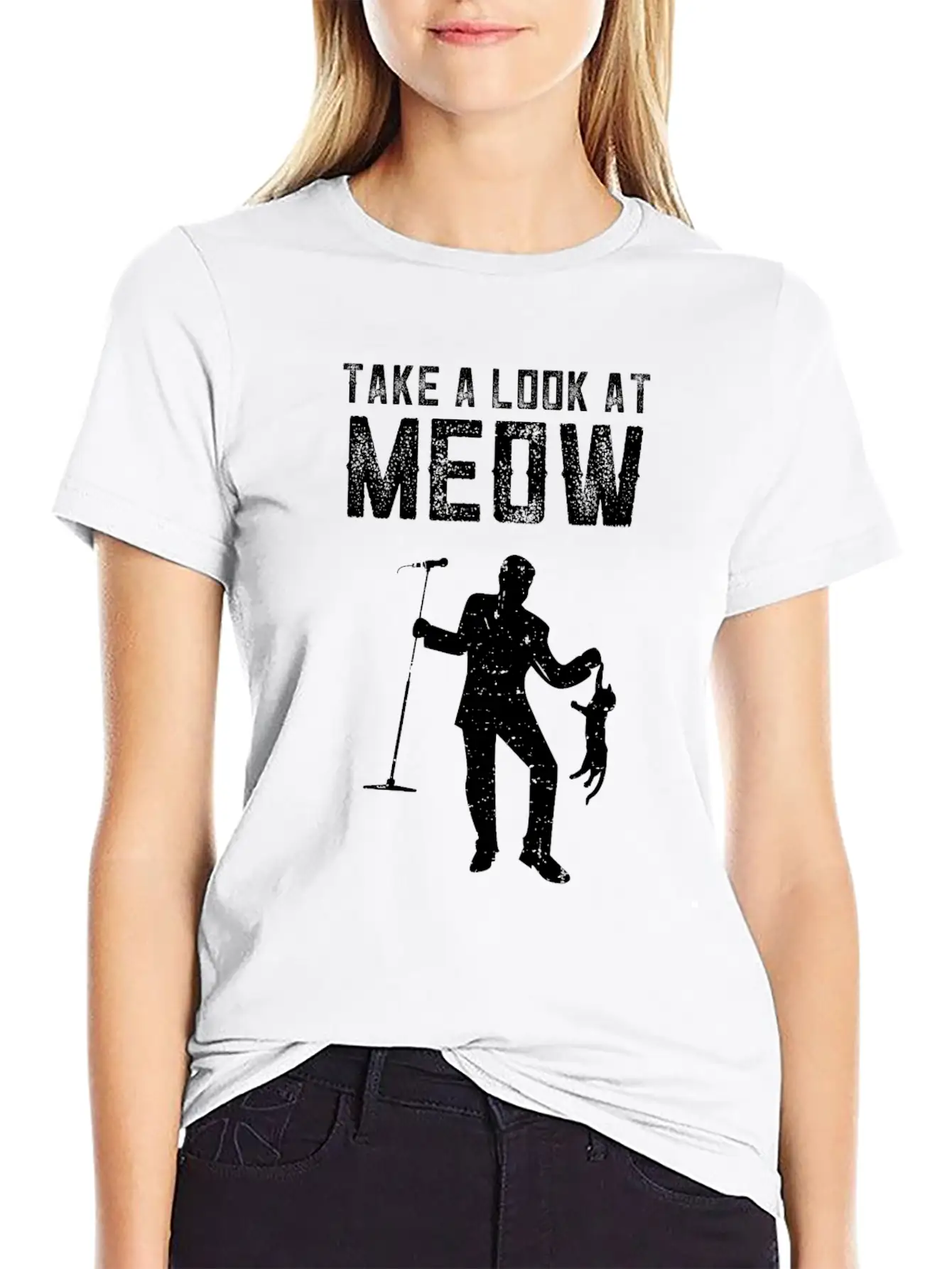Funny Music Song Kitties Tomcat Cats Casual Graphic T-Shirt – Simple And Comfortable Daily Wear