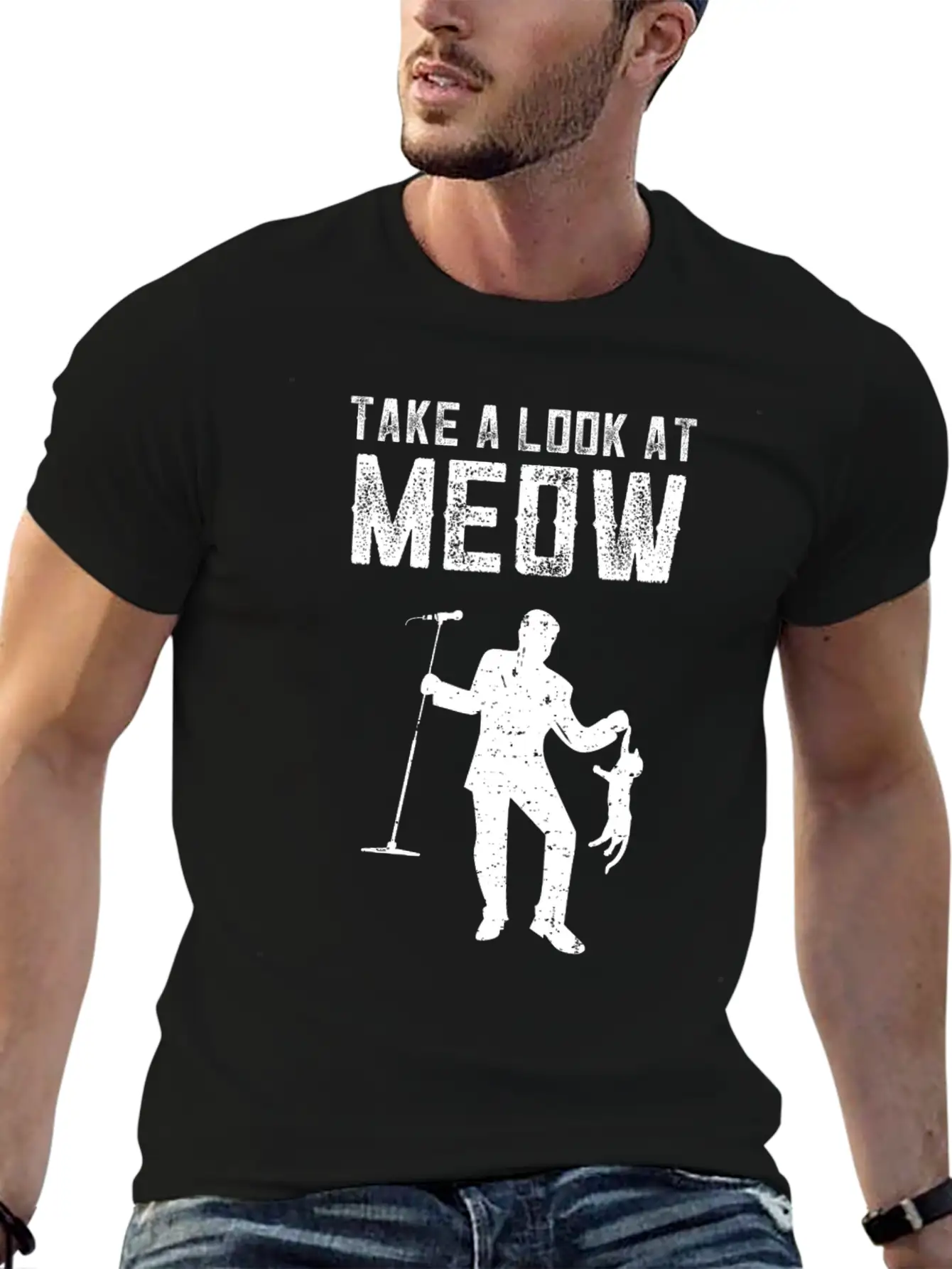 Funny Music Song Kitties Tomcat Cats Casual Graphic T-Shirt – Simple And Comfortable Daily Wear