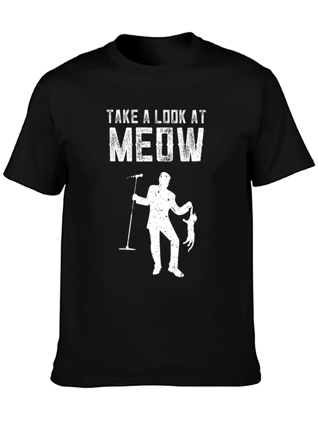 Funny Music Song Kitties Tomcat Cats Casual Graphic T-Shirt – Simple And Comfortable Daily Wear