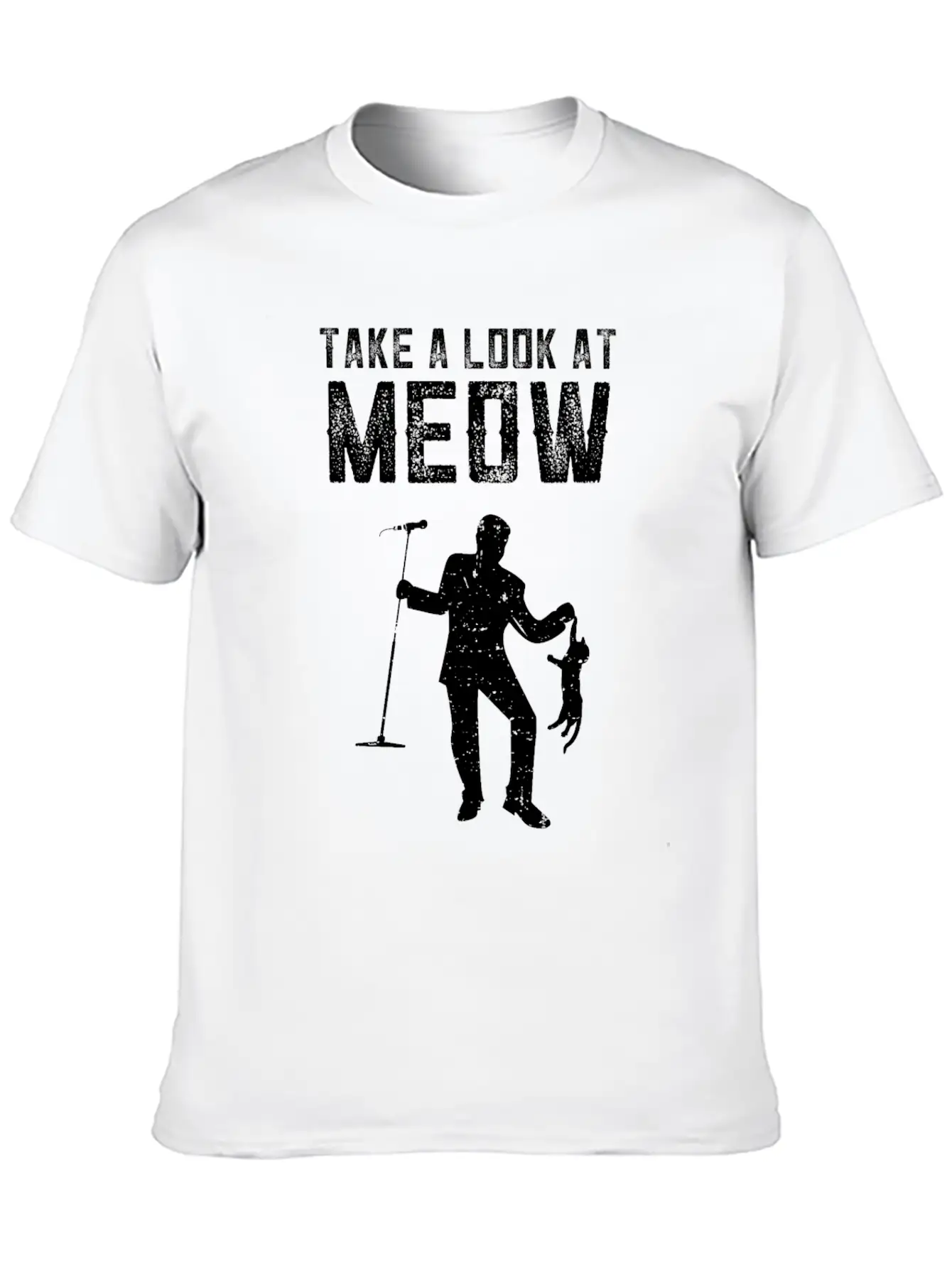 Funny Music Song Kitties Tomcat Cats Casual Graphic T-Shirt – Simple And Comfortable Daily Wear