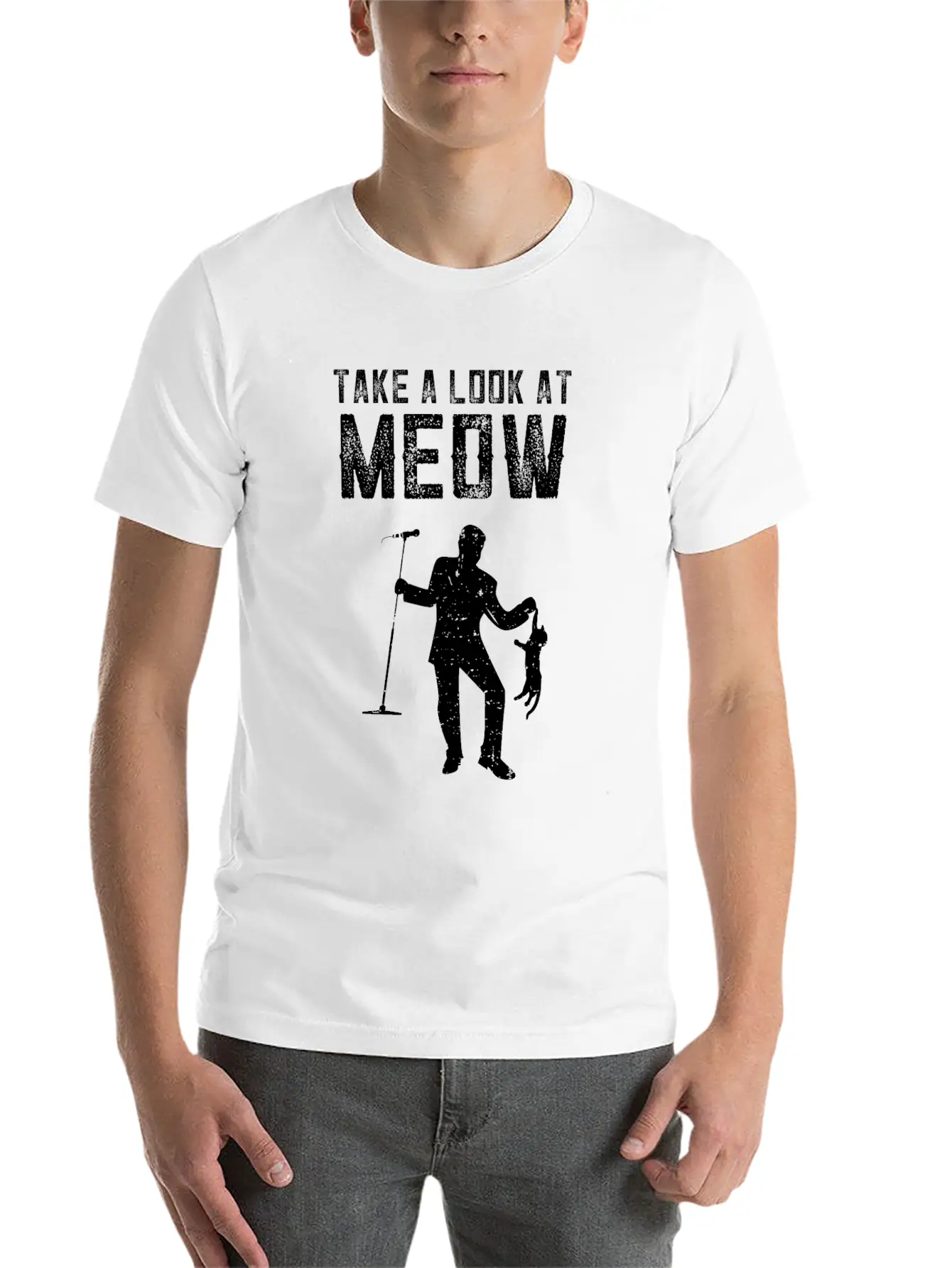 Funny Music Song Kitties Tomcat Cats Casual Graphic T-Shirt – Simple And Comfortable Daily Wear