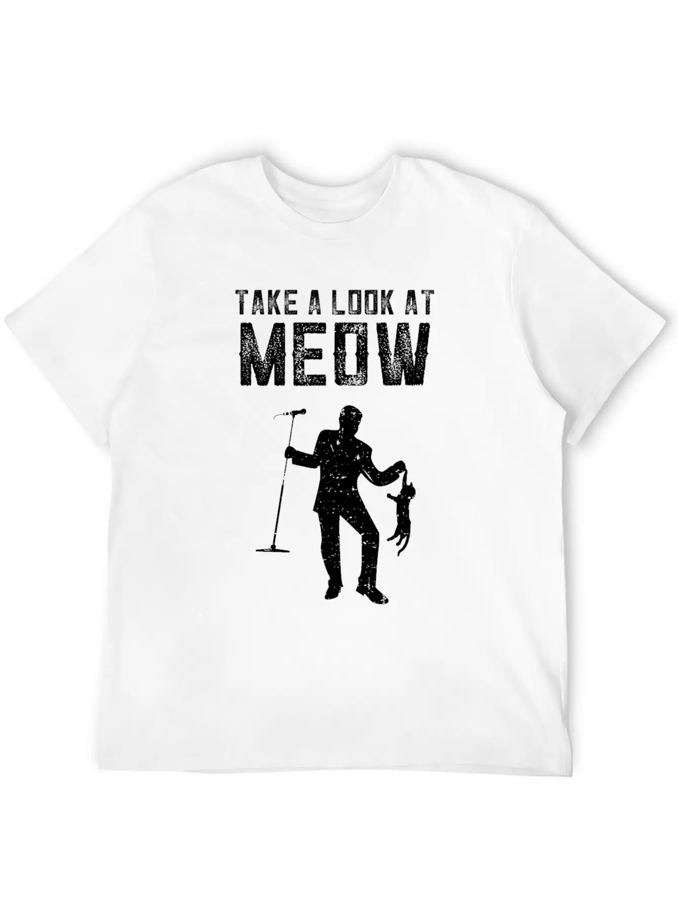 Funny Music Song Kitties Tomcat Cats Casual Graphic T-Shirt – Simple And Comfortable Daily Wear