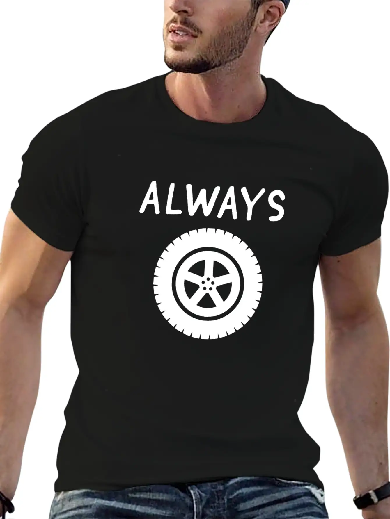 Funny Tired Saying - Always Tire - Always Tired Classic Cotton Tee – Unisex Comfort For Any Season