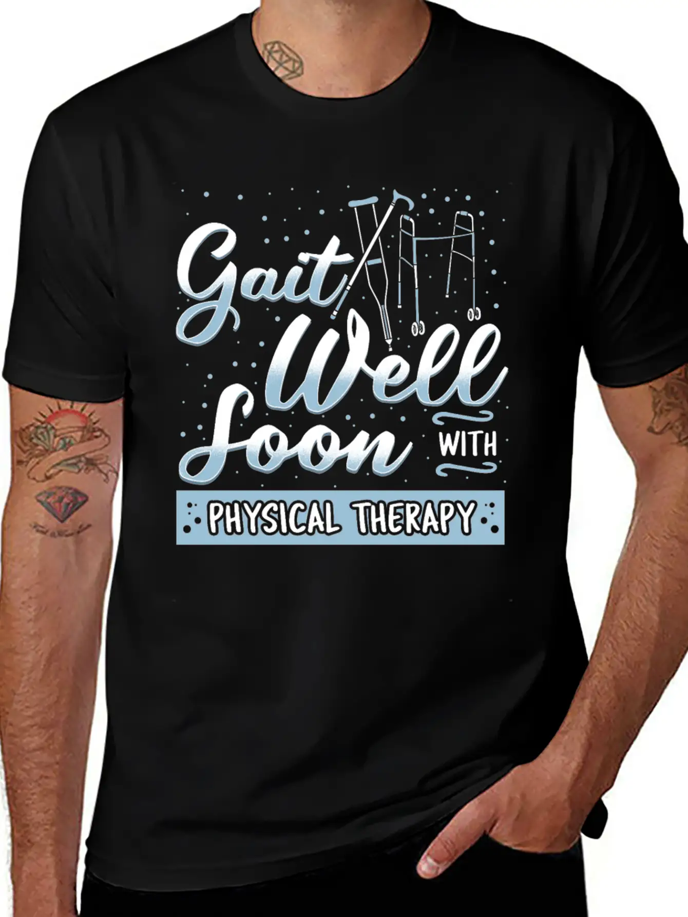 Gait Well Soon With Physical Therapy Classic Cotton Tee – Unisex Comfort For Any Season