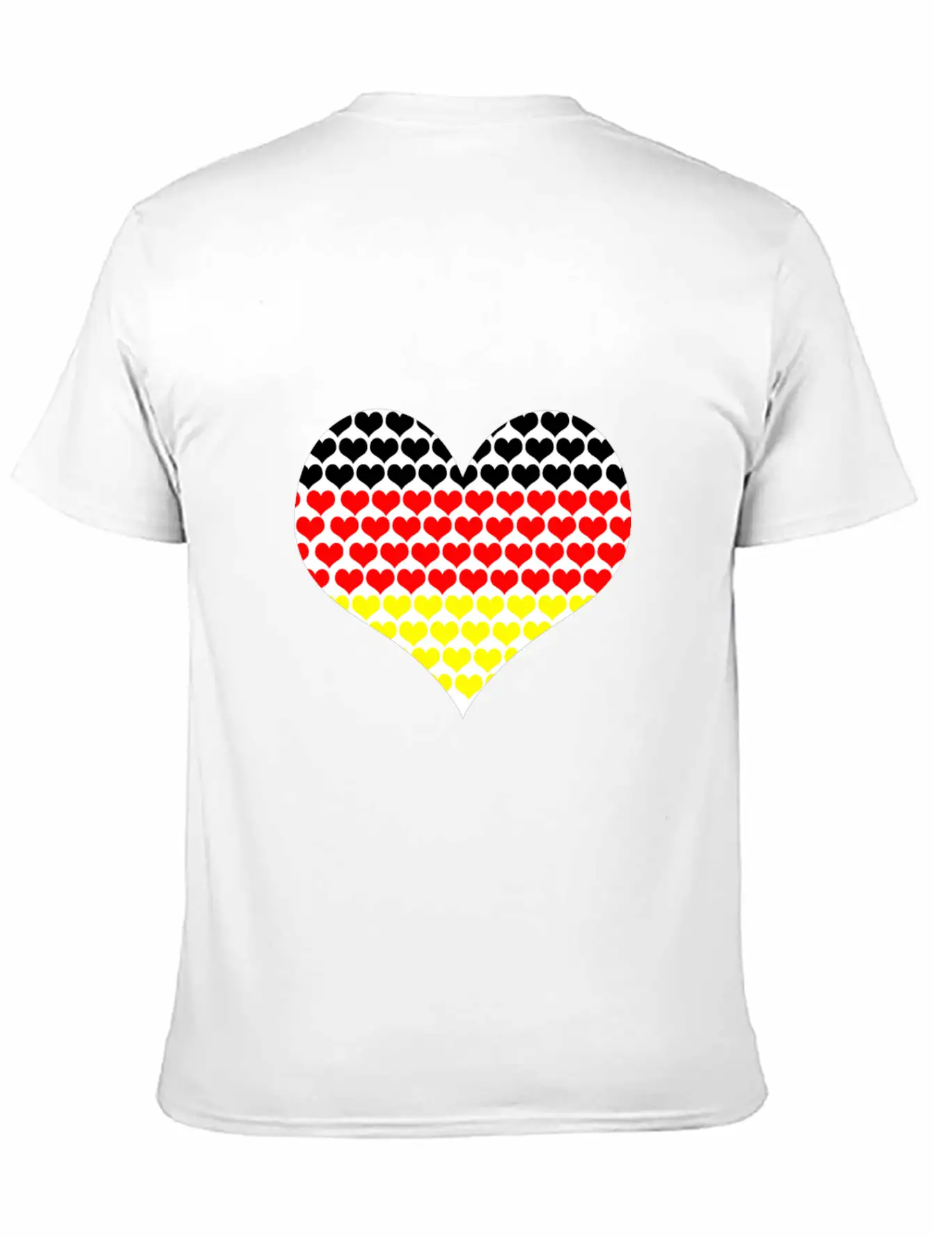 (Germany Flag Heart Shaped) Lightweight Cotton T-Shirt – Daily Comfort Graphic Shirt
