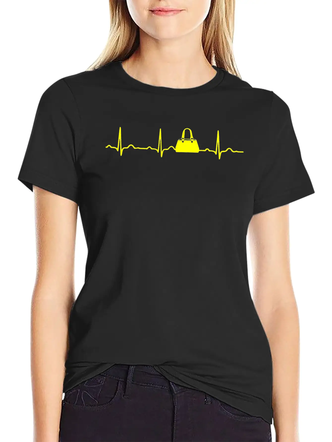GIFT - HANDBAG YELLOW Classic Cotton Tee – Unisex Comfort For Any Season