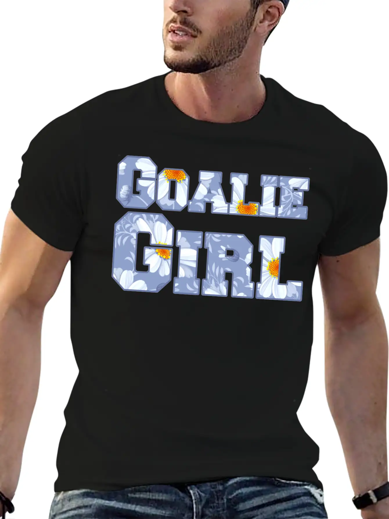 Goalie Girl Daisy Classic Cotton Tee – Unisex Comfort For Any Season