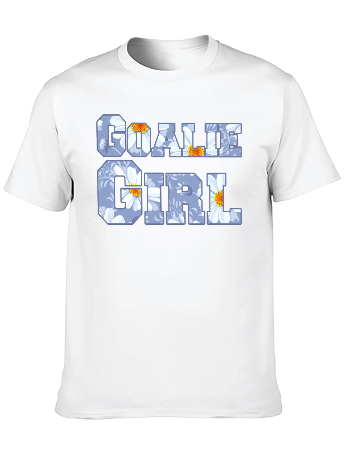 Goalie Girl Daisy Classic Cotton Tee – Unisex Comfort For Any Season
