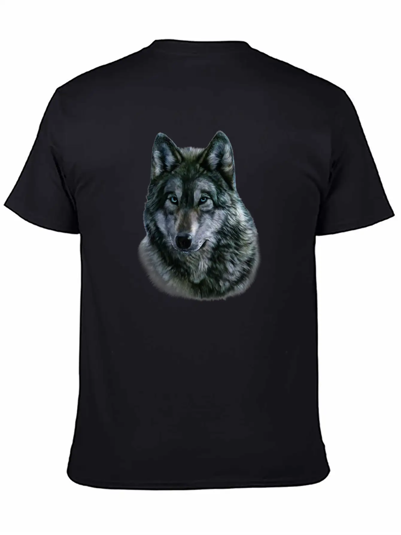 Gray Wolf Bust Casual Graphic T-Shirt – Simple And Comfortable Daily Wear