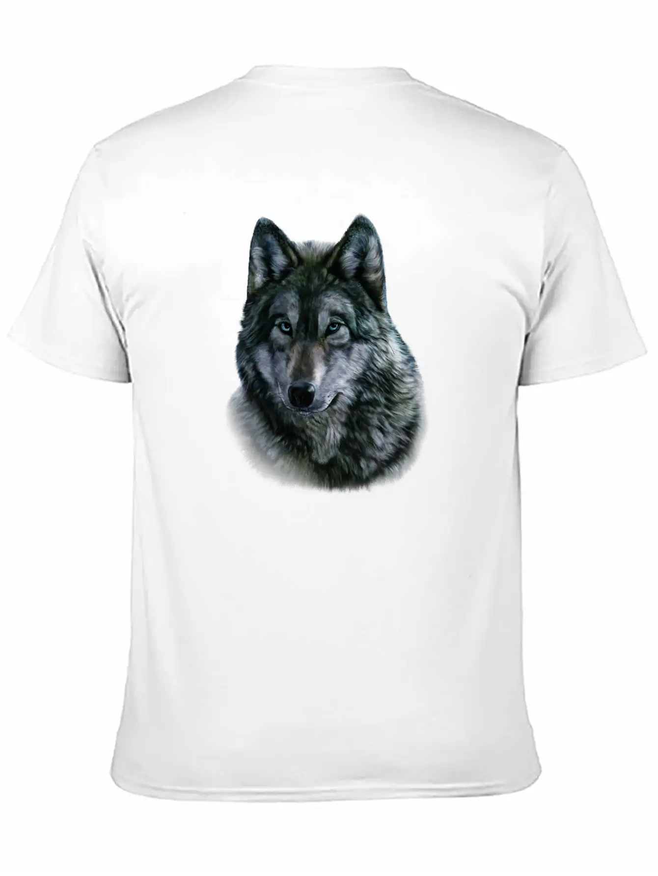 Gray Wolf Bust Casual Graphic T-Shirt – Simple And Comfortable Daily Wear