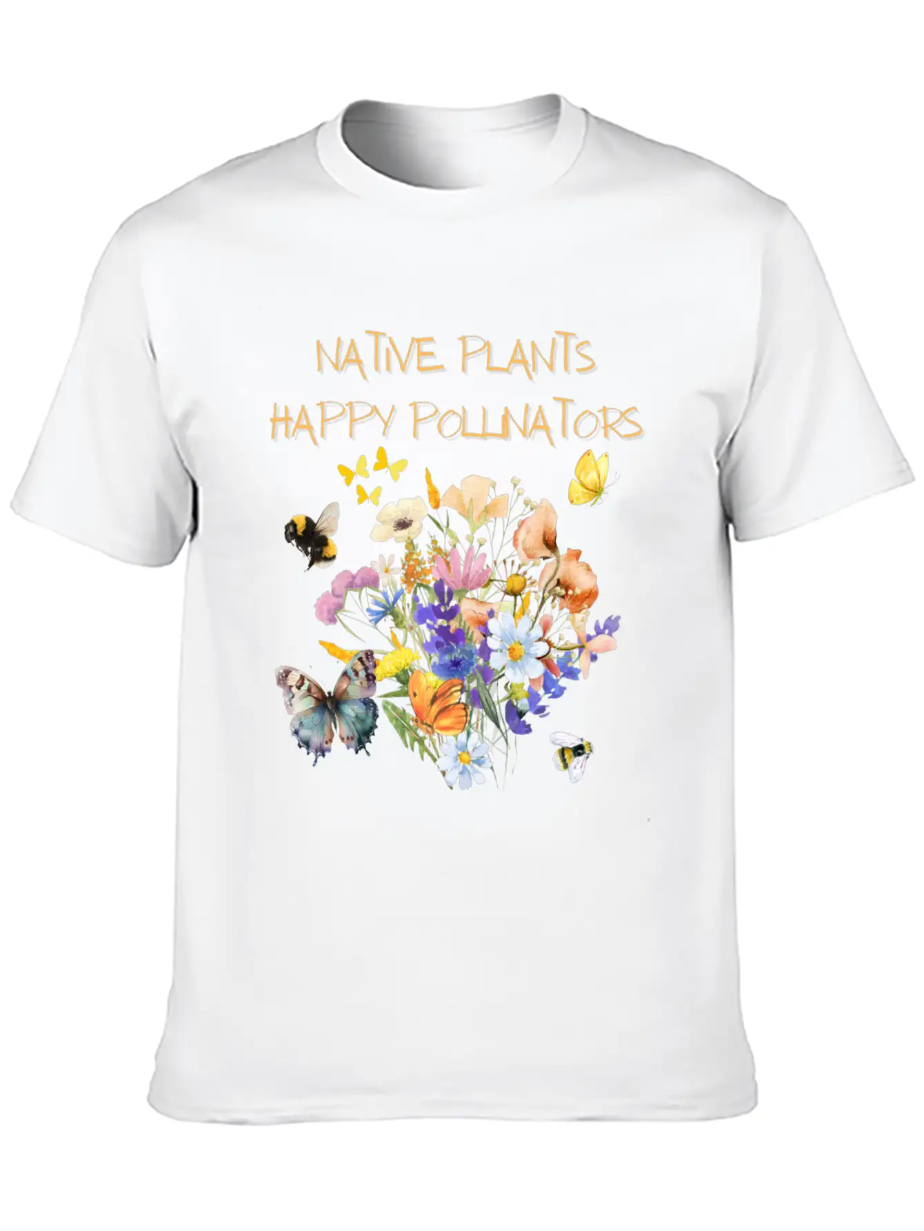 Happy Pollinators Classic Cotton Tee – Unisex Comfort For Any Season