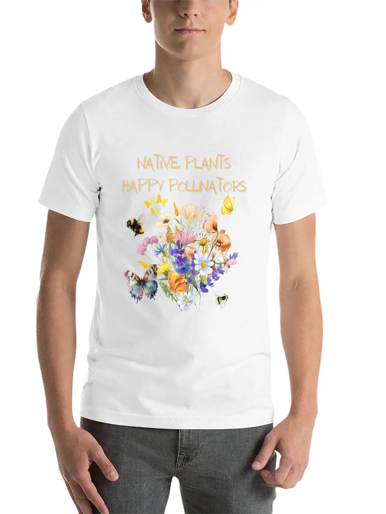 Happy Pollinators Classic Cotton Tee – Unisex Comfort For Any Season