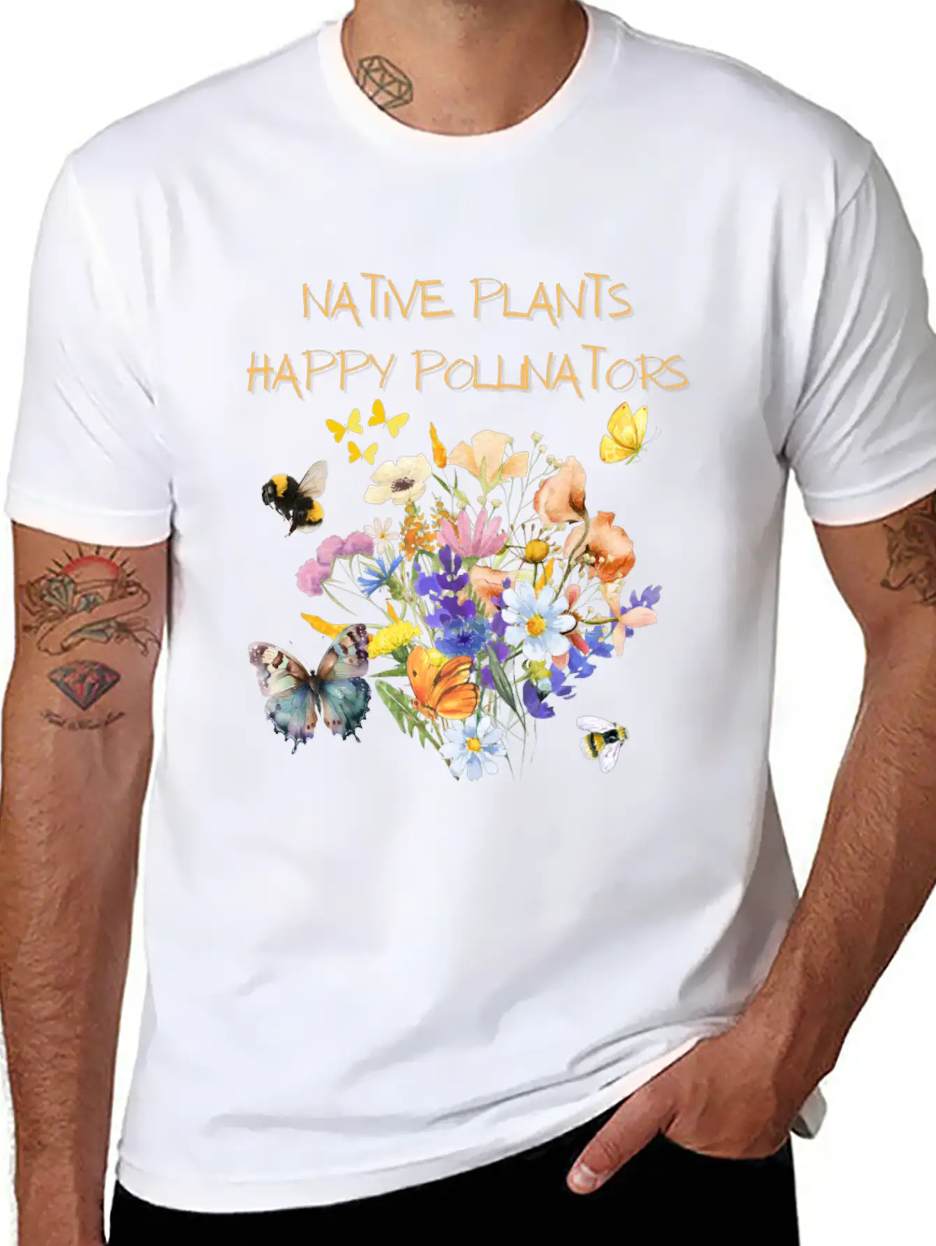Happy Pollinators Classic Cotton Tee – Unisex Comfort For Any Season