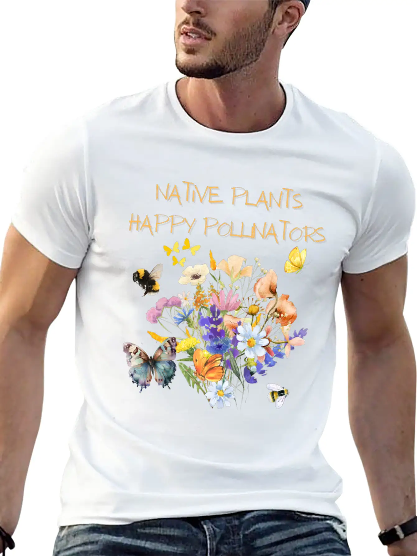 Happy Pollinators Classic Cotton Tee – Unisex Comfort For Any Season