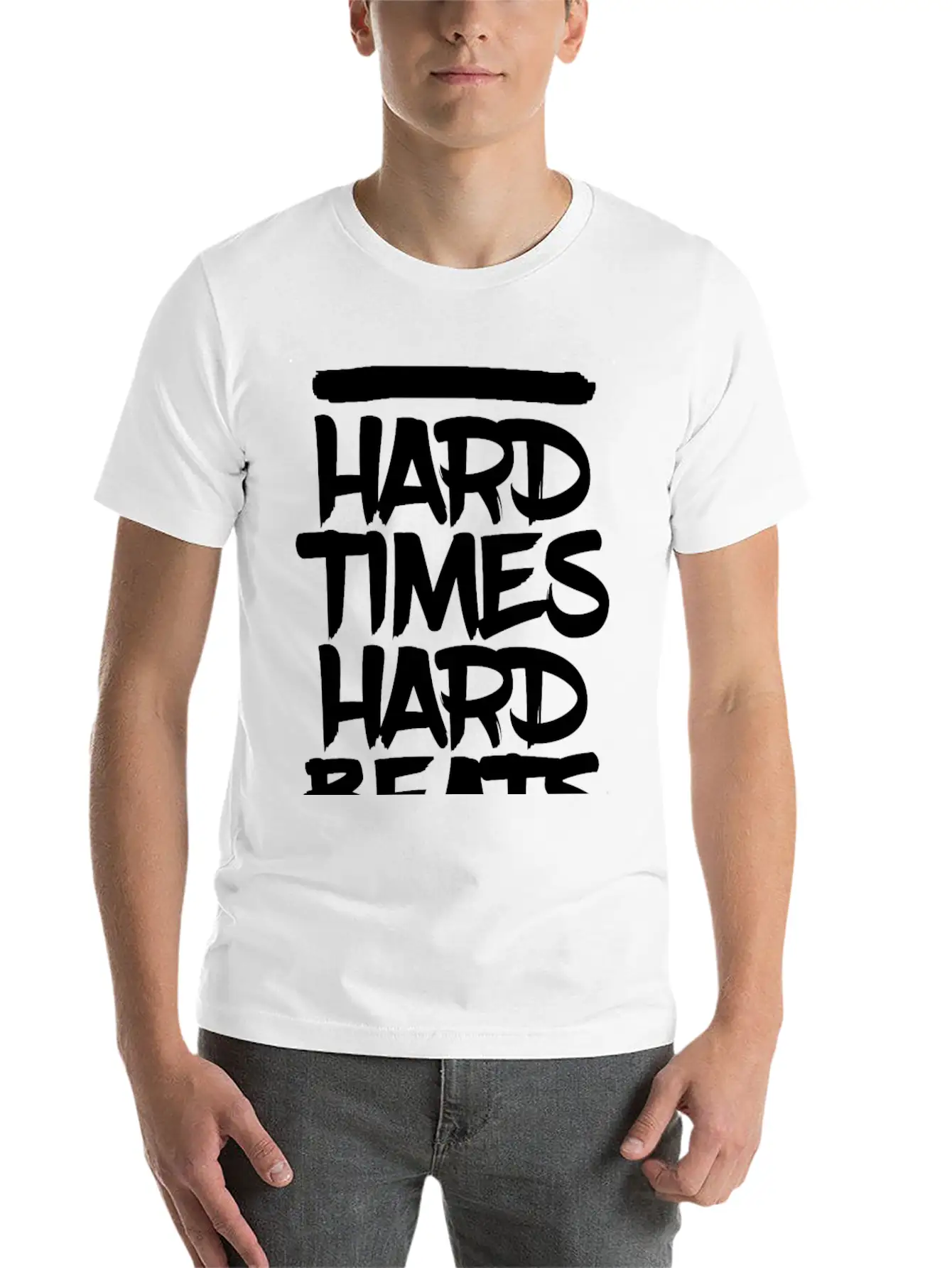 HARD TIMES HARD BEATS Classic Cotton Tee – Unisex Comfort For Any Season