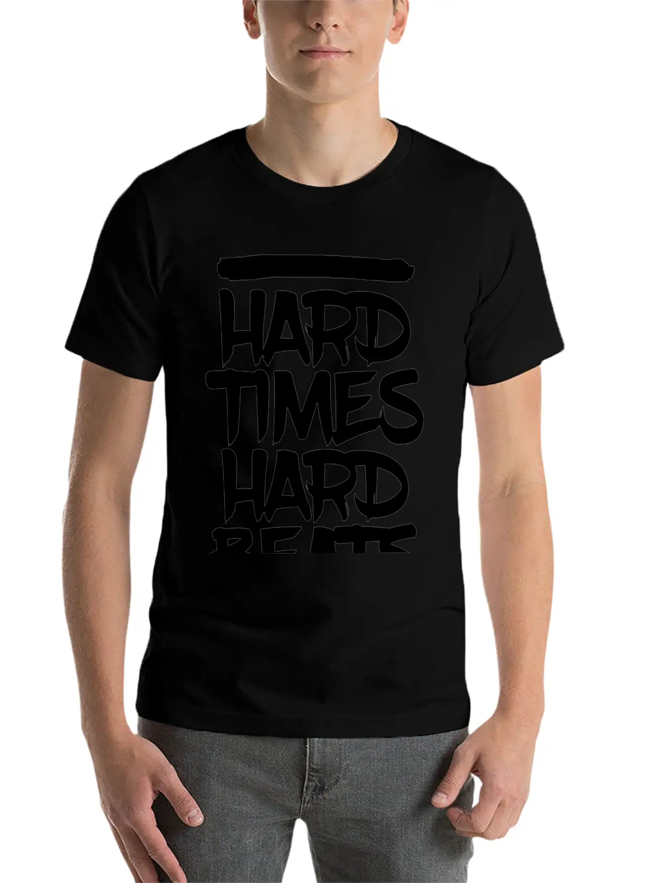 HARD TIMES HARD BEATS Classic Cotton Tee – Unisex Comfort For Any Season