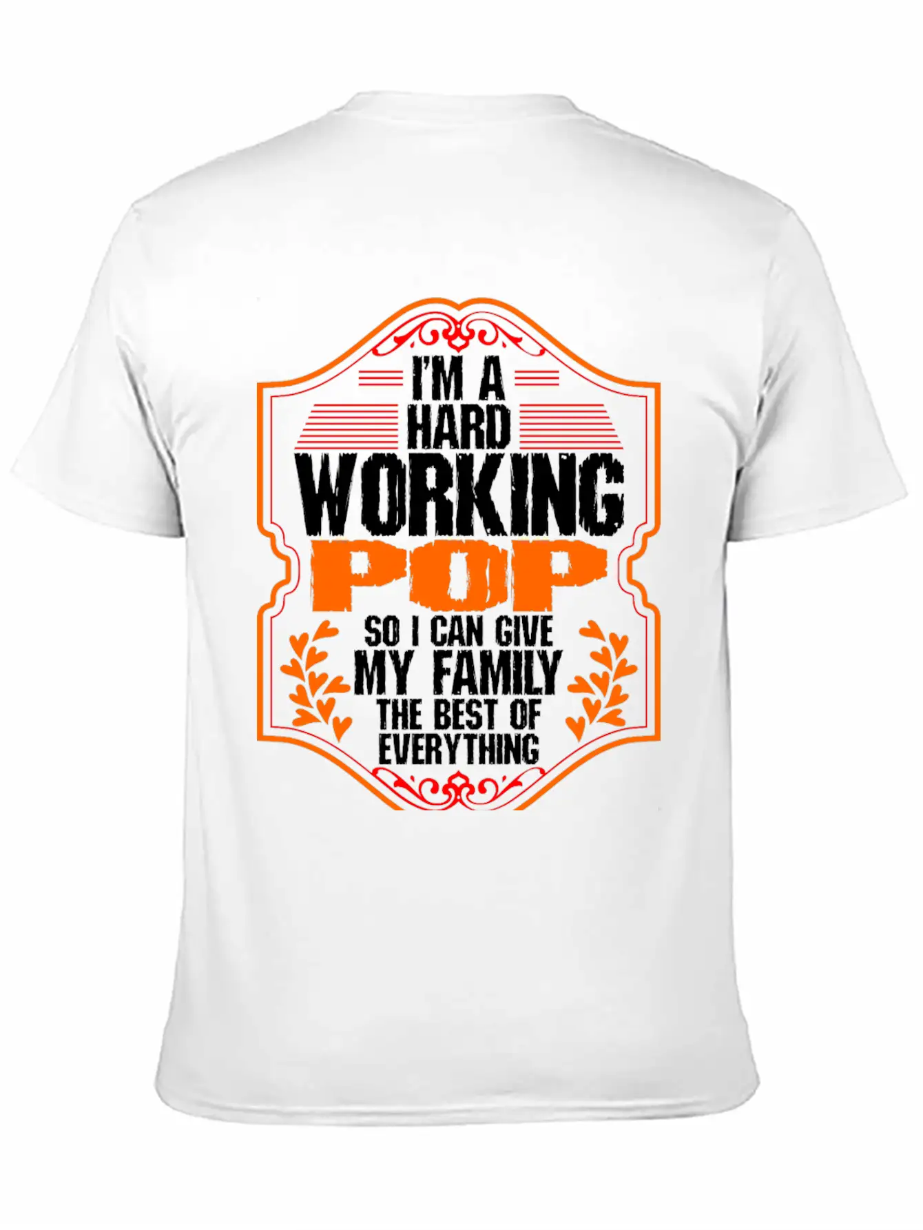 Hard Working Pop Tshirt Essential Unisex Summer Tee – Soft Cotton Casual Fit