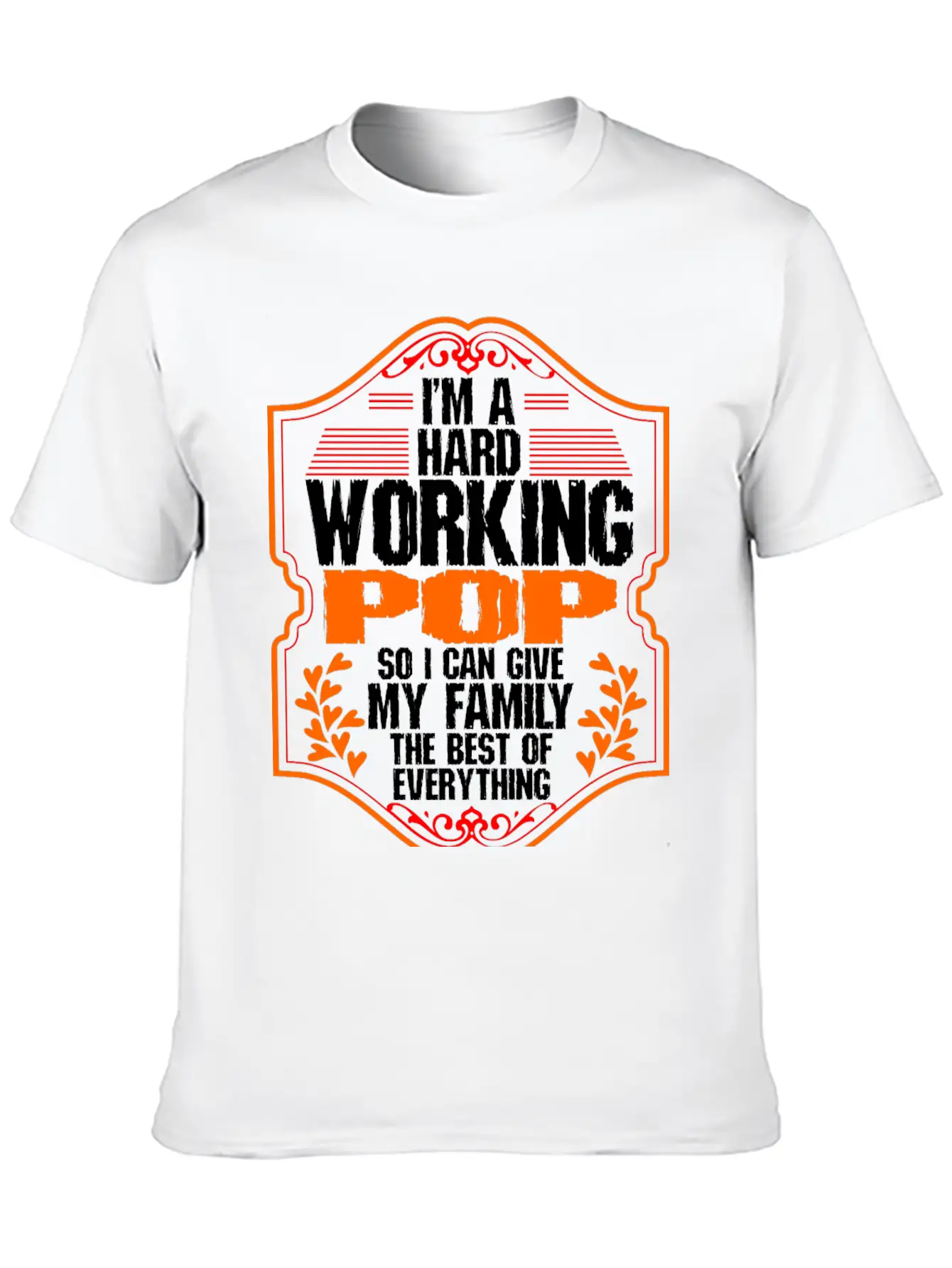 Hard Working Pop Tshirt Essential Unisex Summer Tee – Soft Cotton Casual Fit