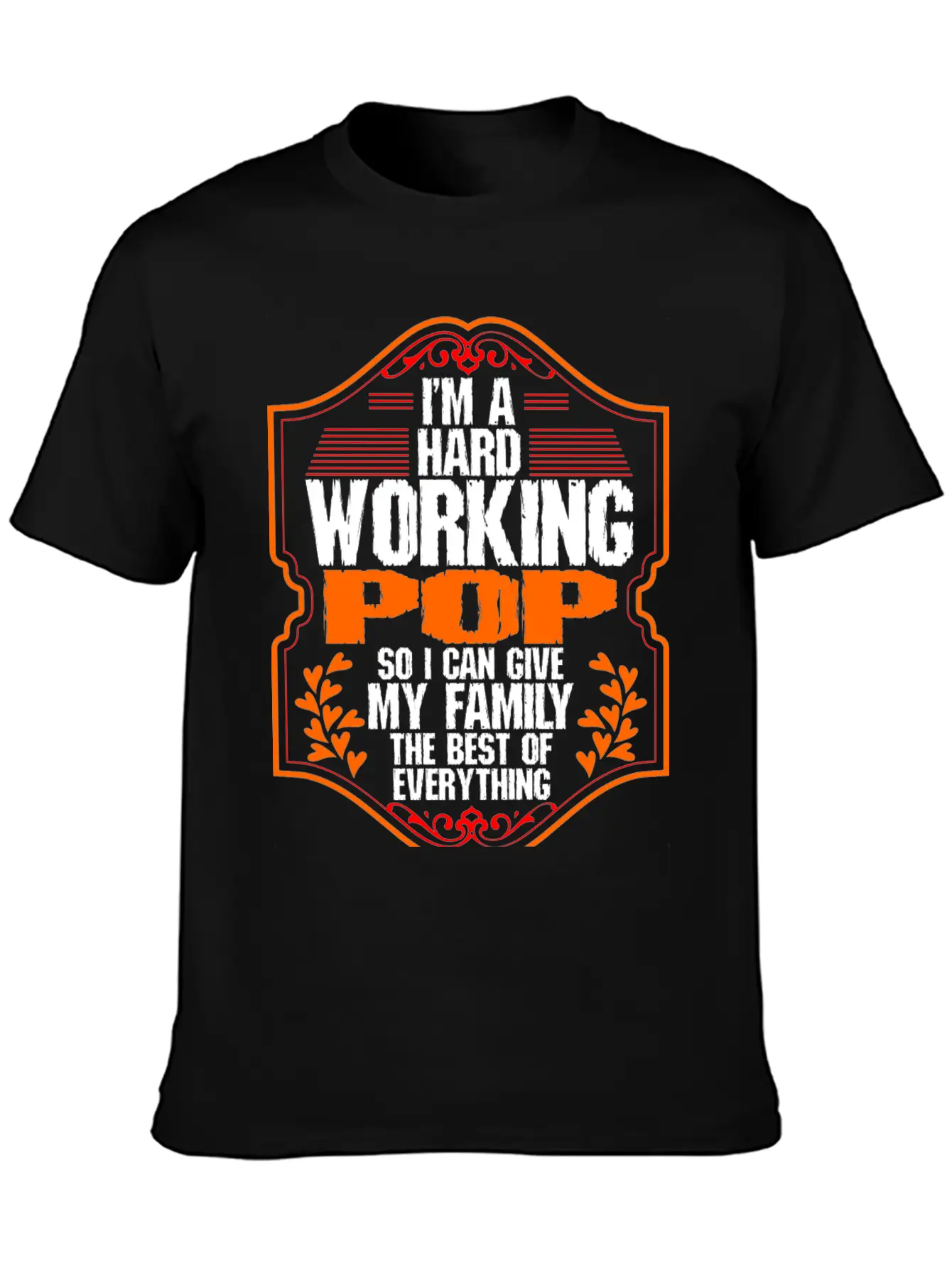 Hard Working Pop Tshirt Essential Unisex Summer Tee – Soft Cotton Casual Fit