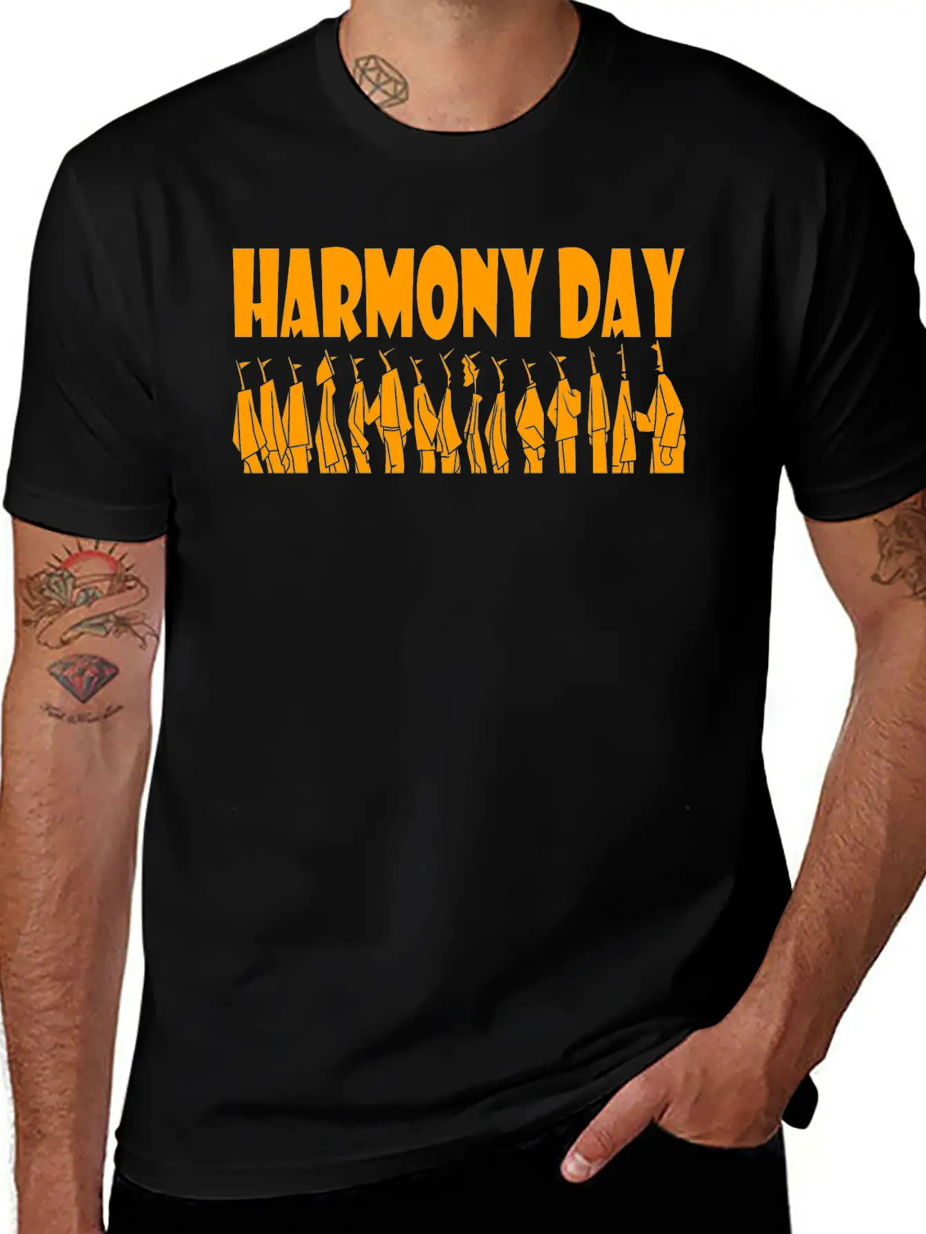 Harmony Day Casual Graphic T-Shirt – Simple And Comfortable Daily Wear