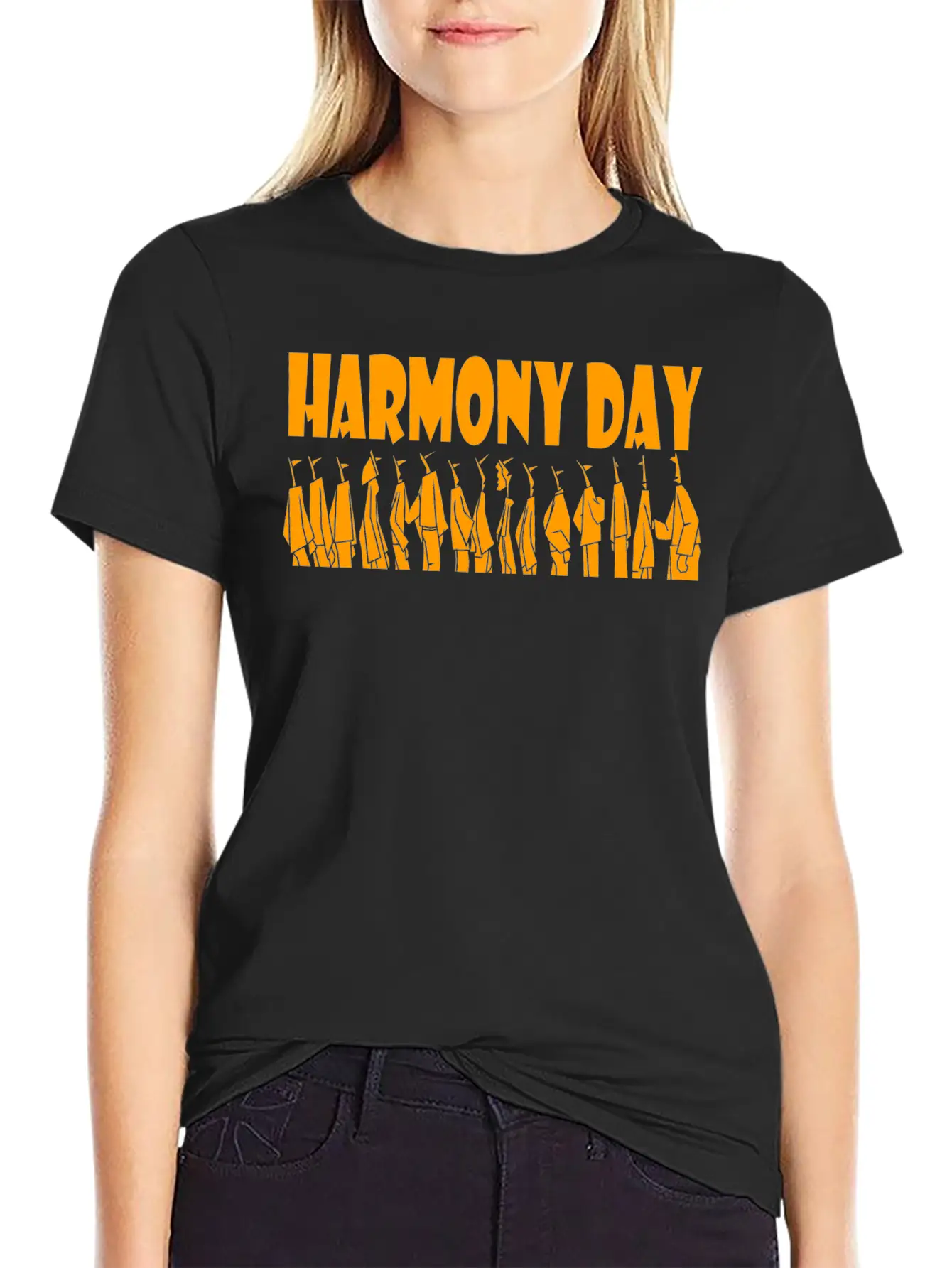 Harmony Day Casual Graphic T-Shirt – Simple And Comfortable Daily Wear