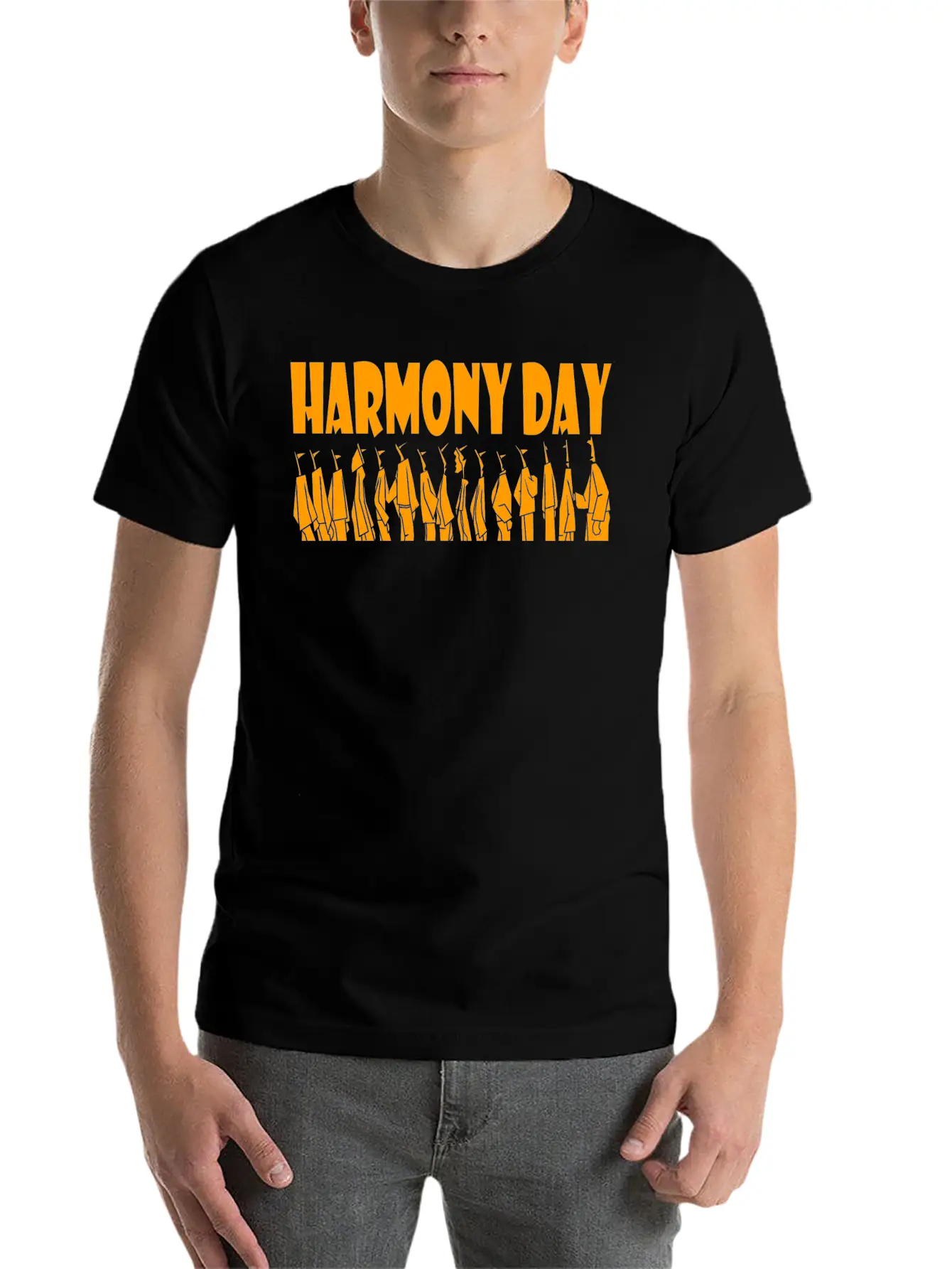 Harmony Day Casual Graphic T-Shirt – Simple And Comfortable Daily Wear