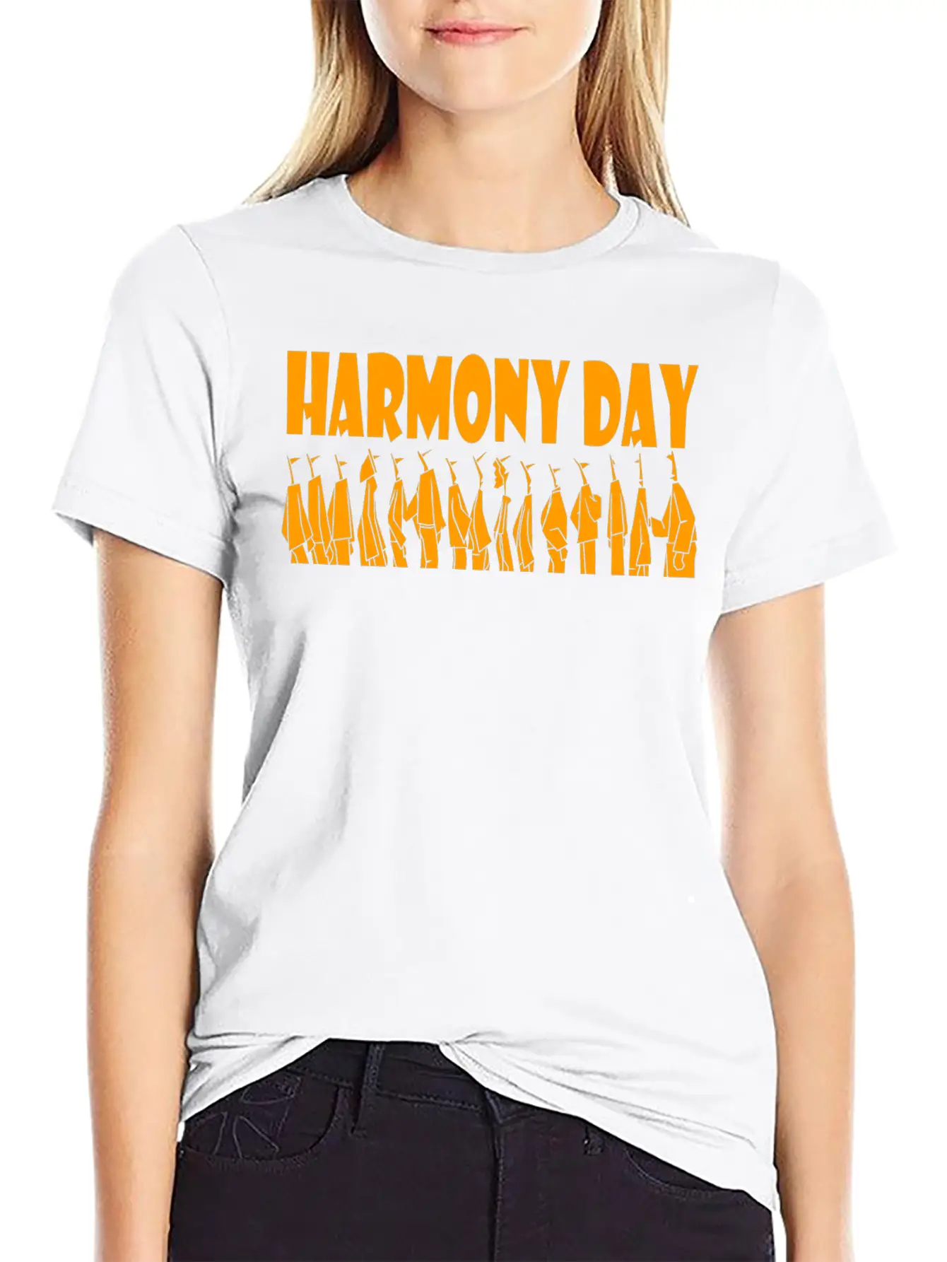 Harmony Day Casual Graphic T-Shirt – Simple And Comfortable Daily Wear